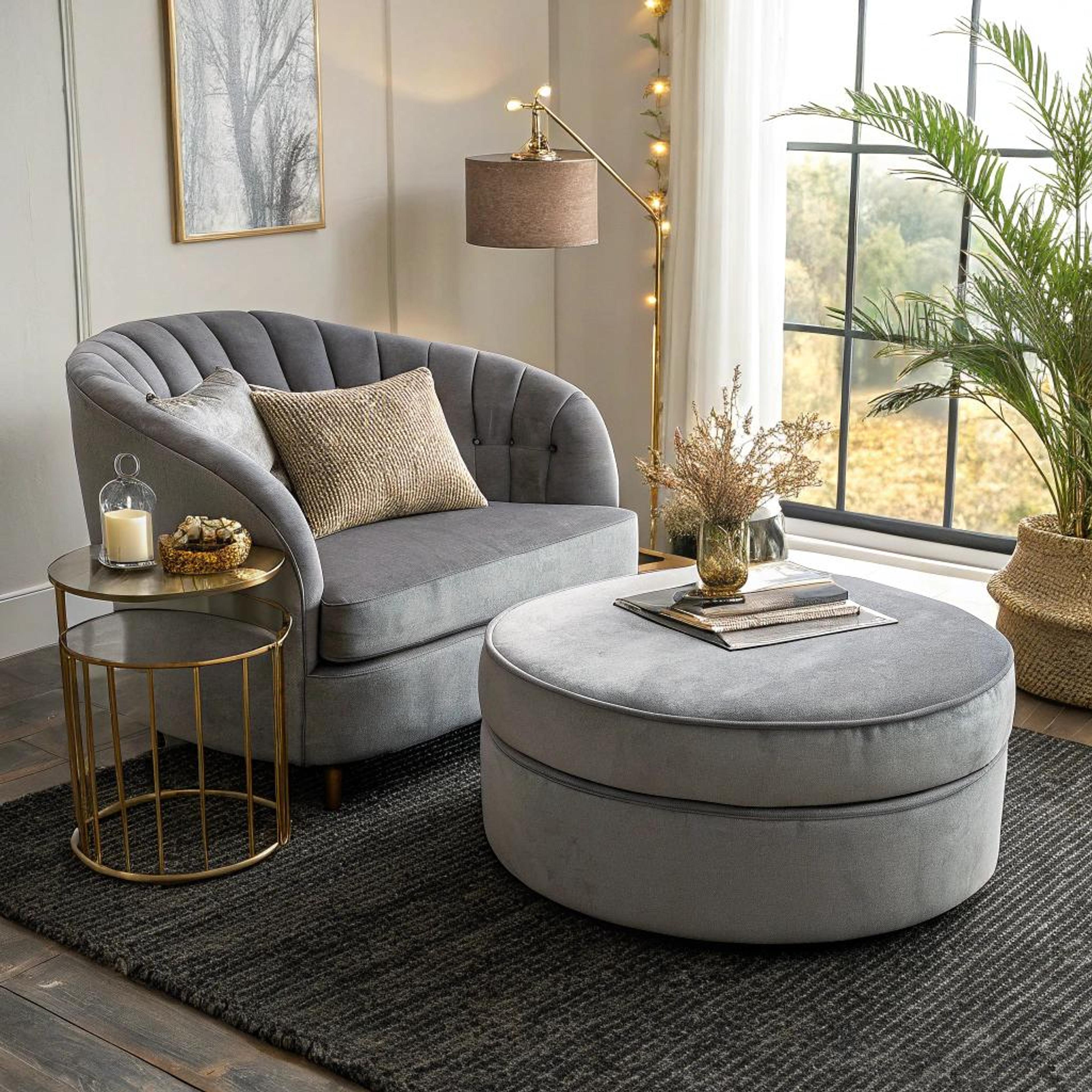 Fluwelen loveseat voor luxe