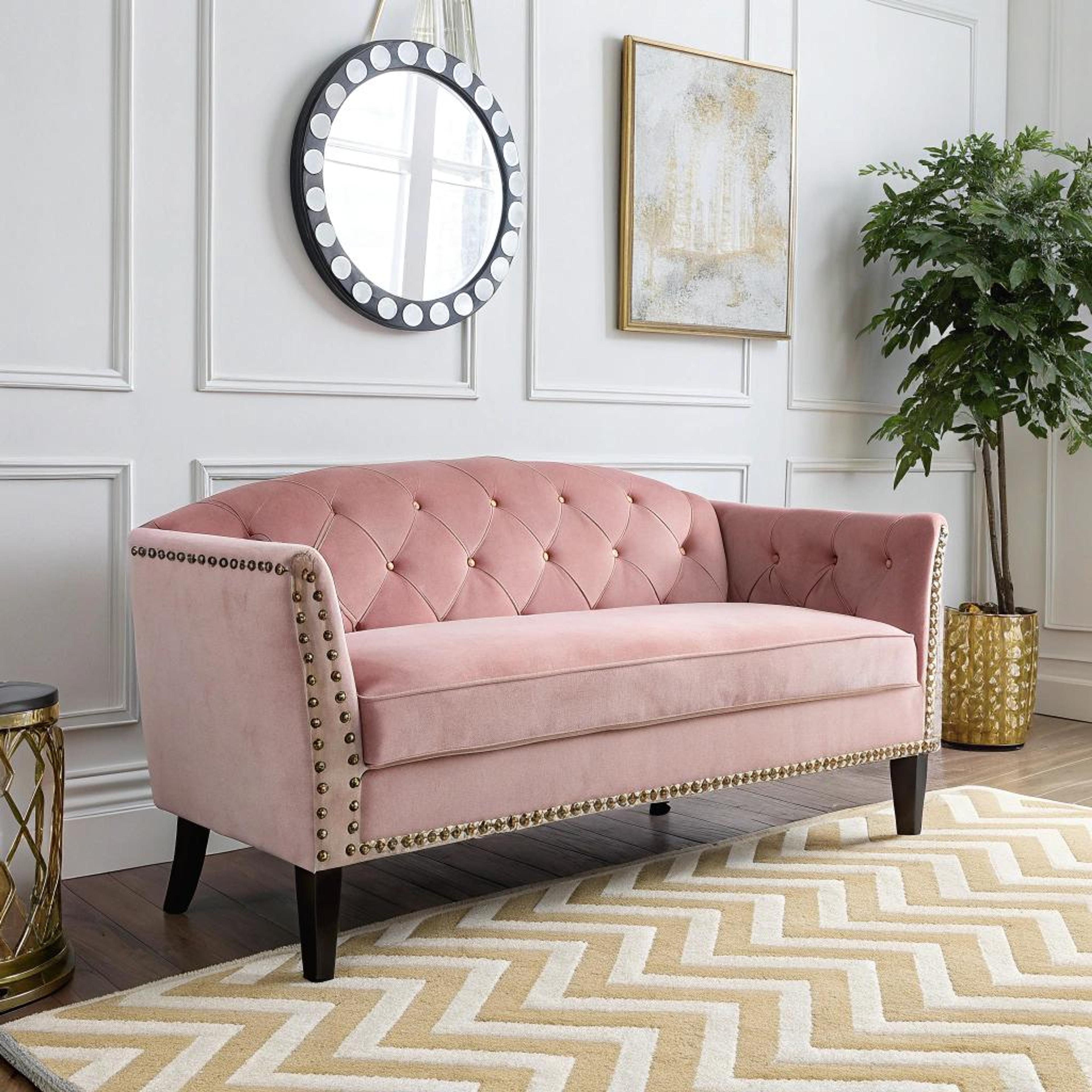 Fluwelen zitbank-settee met allure