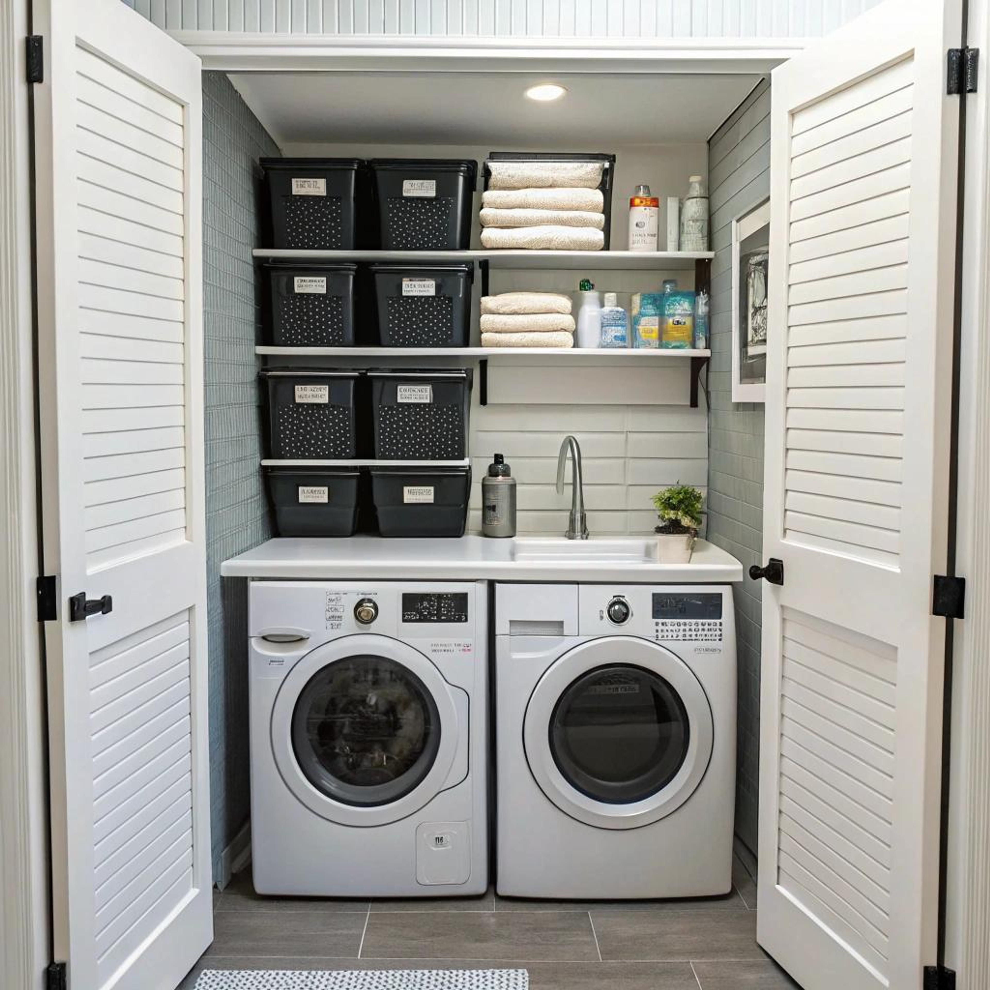 Gestapelde manden voor overzicht