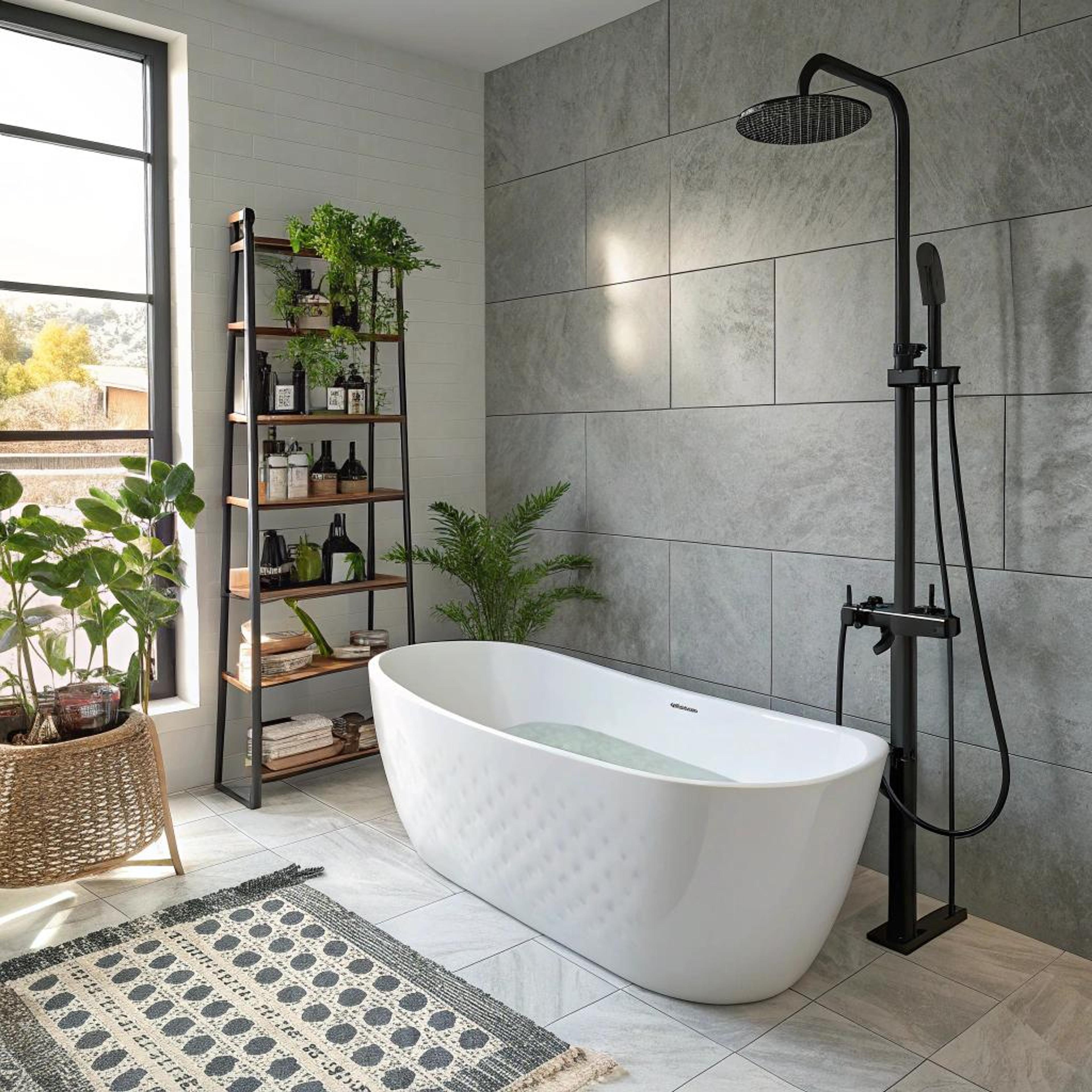 Ladderrek met groene accenten