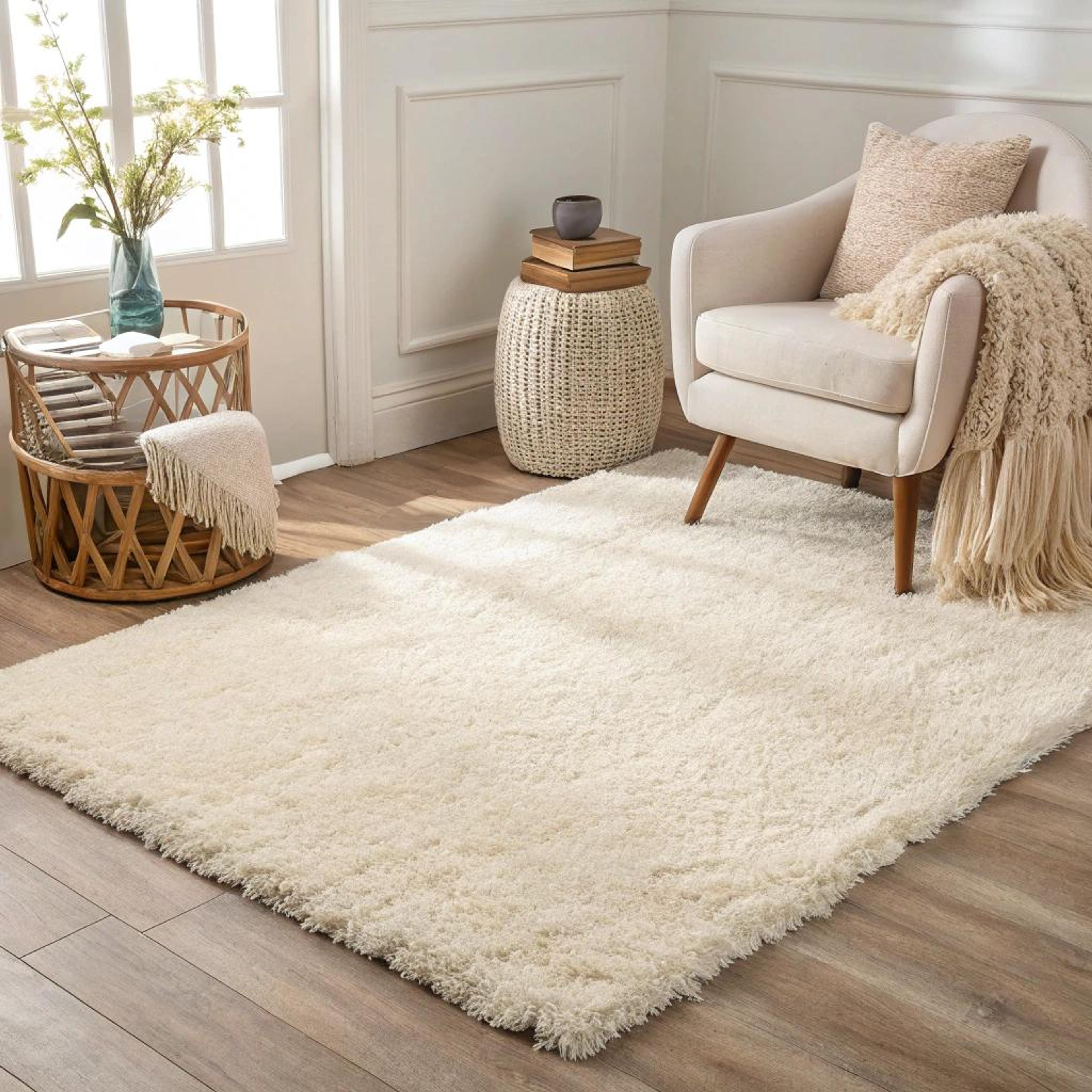 Zacht vloerkleed als basis