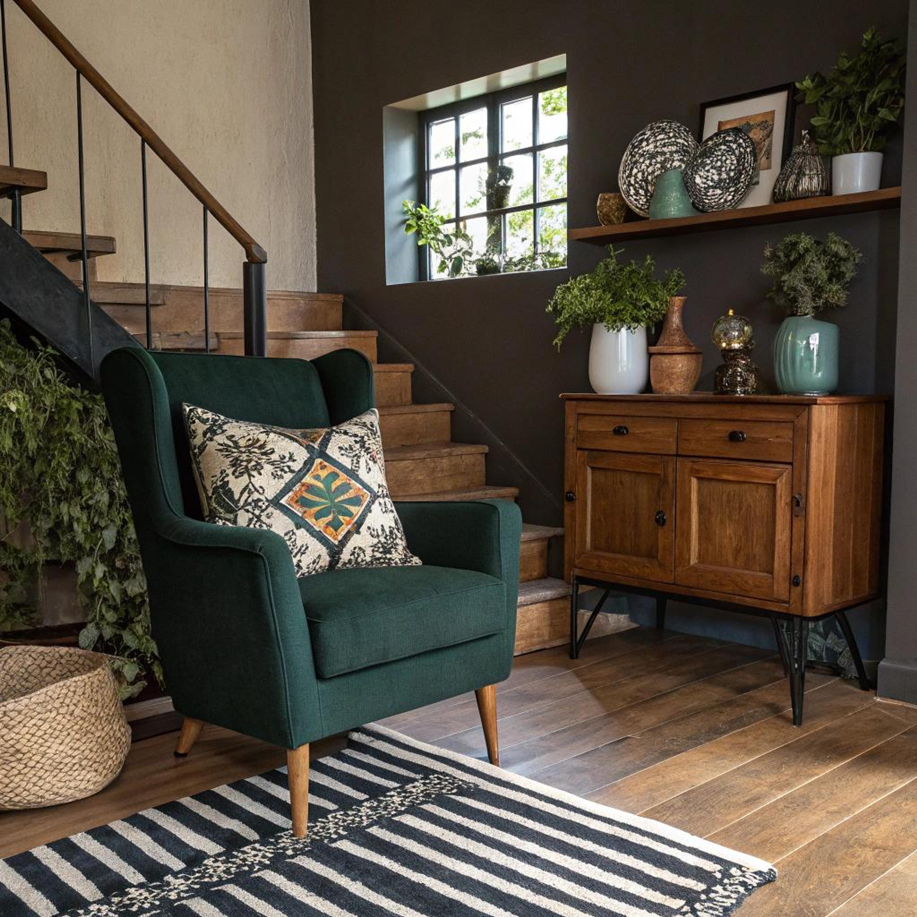 Groene fauteuil als statement