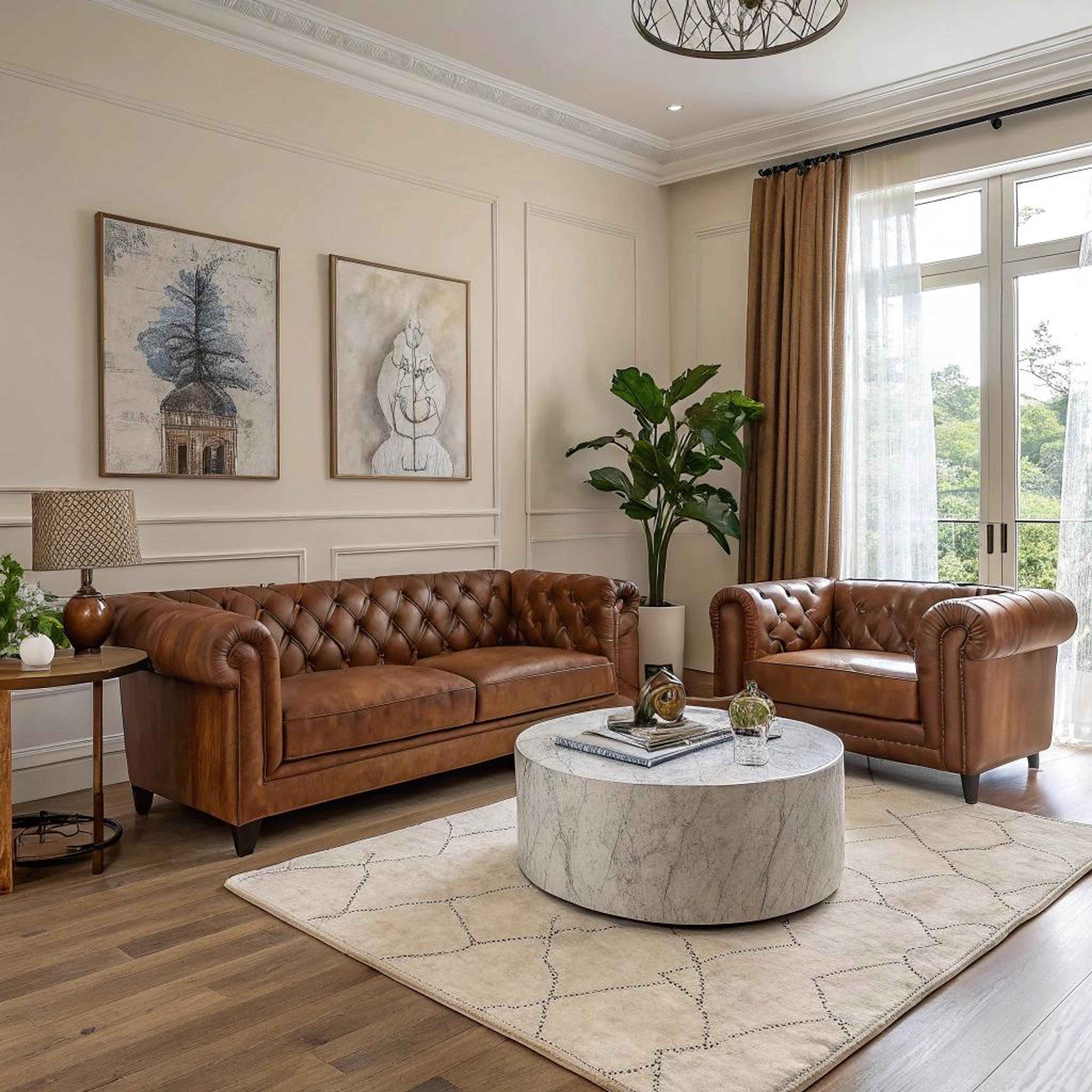 Luxe marmer en leer