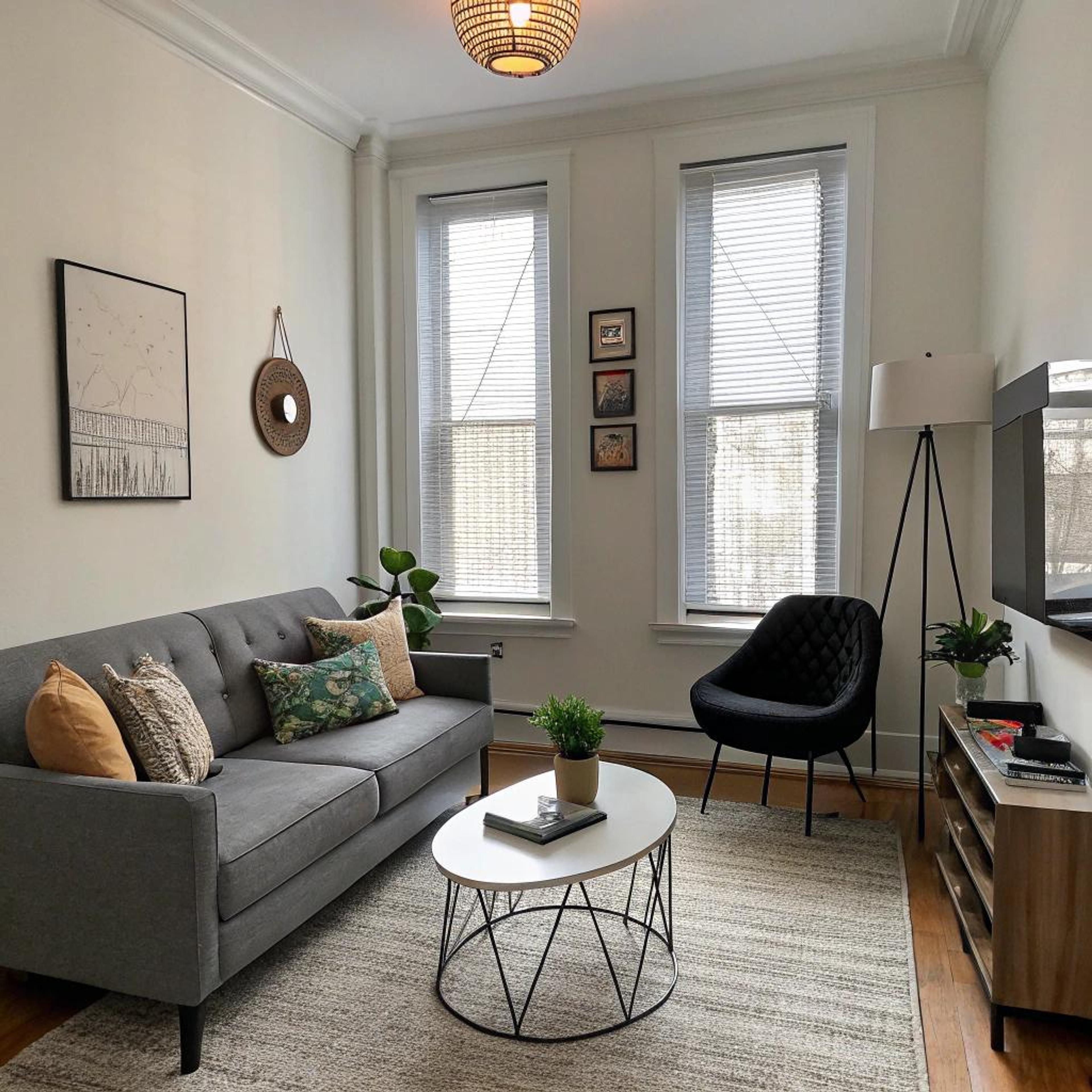 Groene muur met serene sfeer