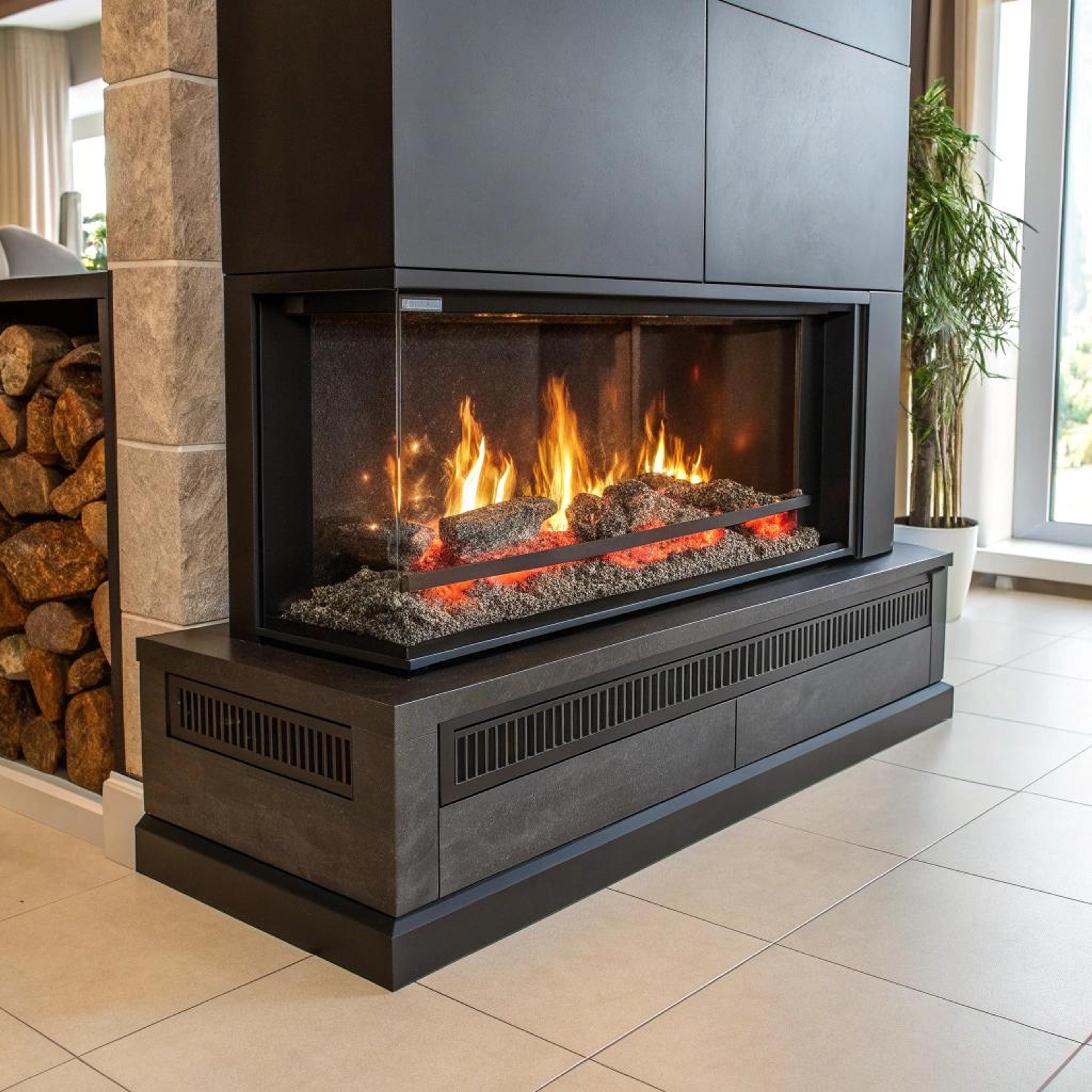 Strakke haard en groenaccent