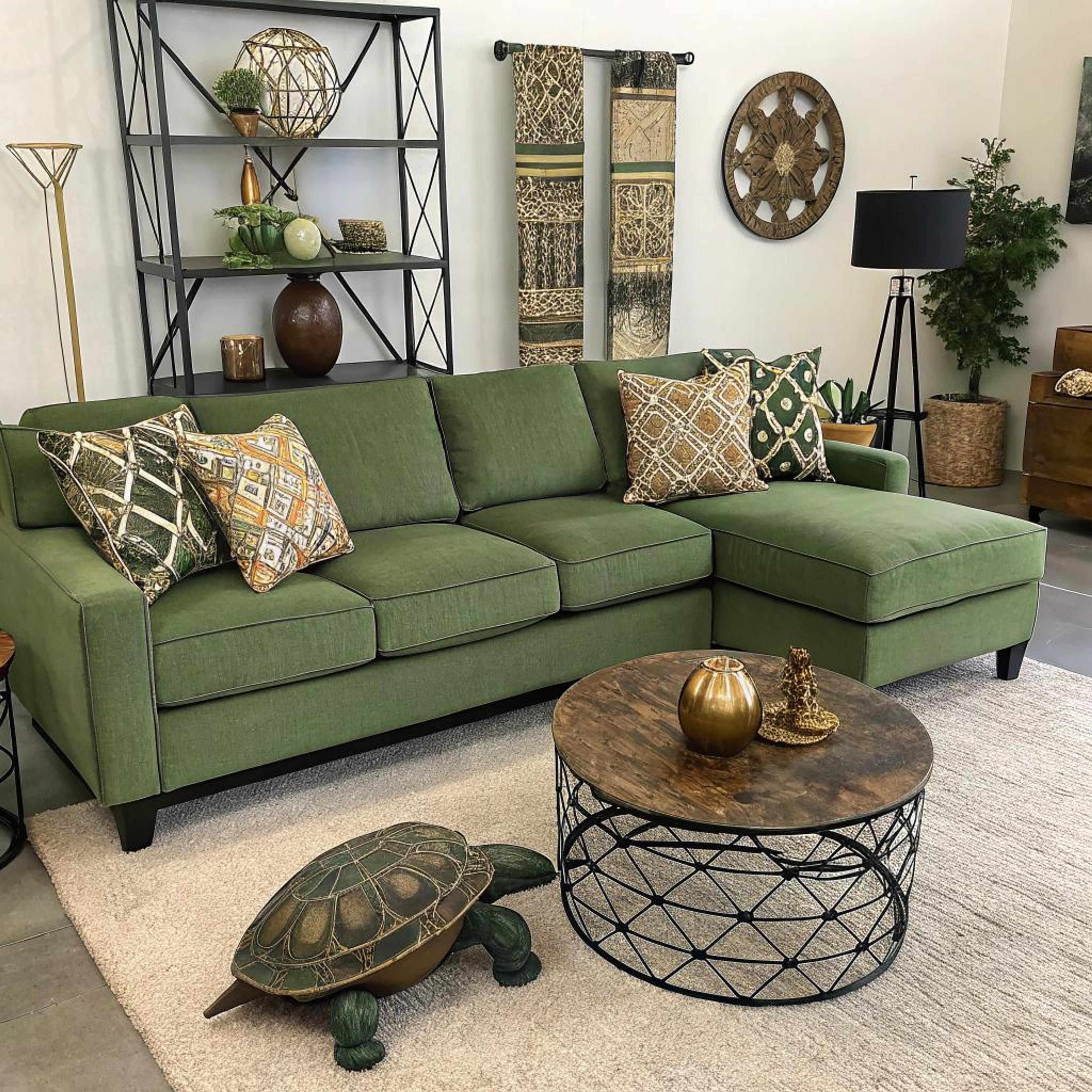 Aardse bank als eyecatcher