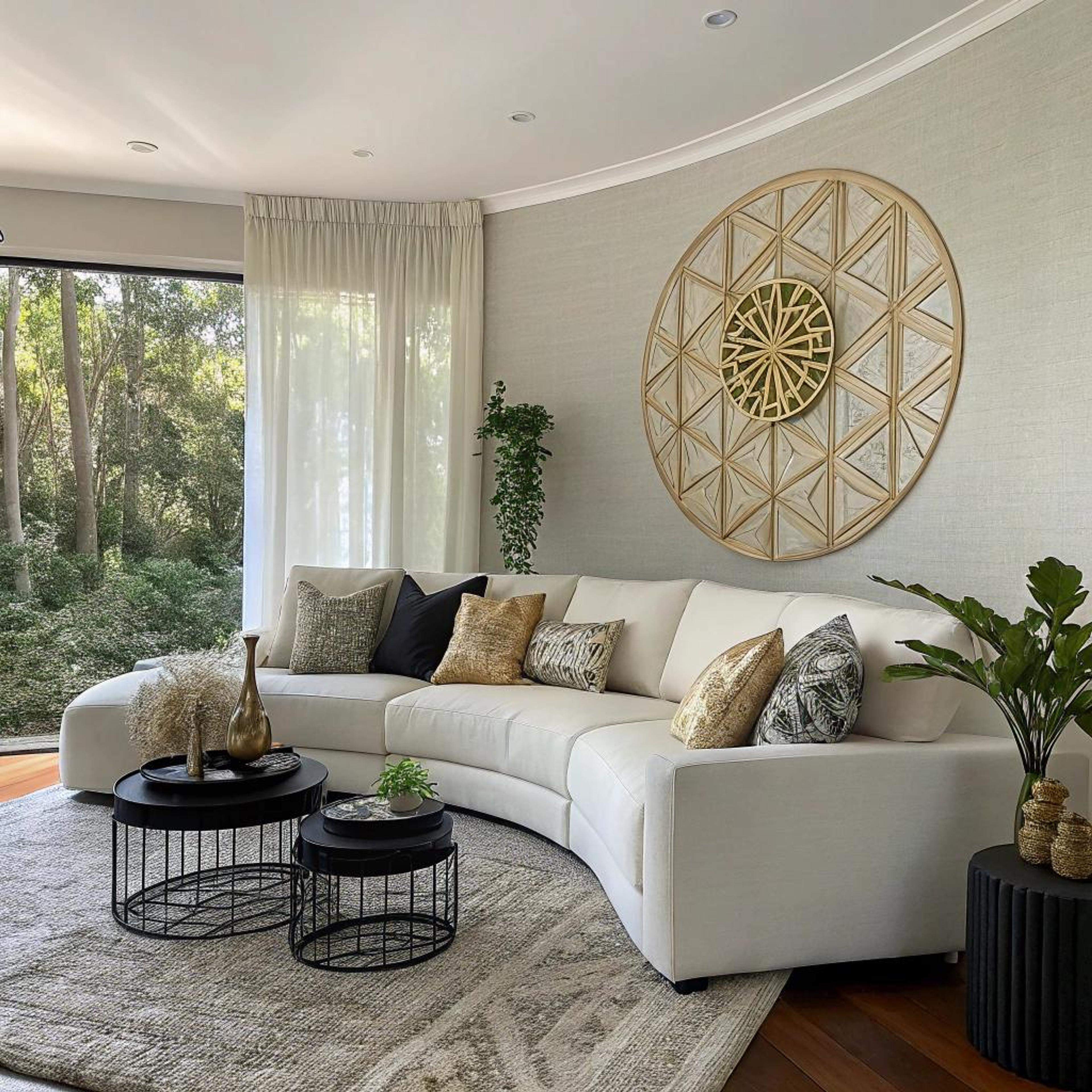 Goudaccenten op zandtinten