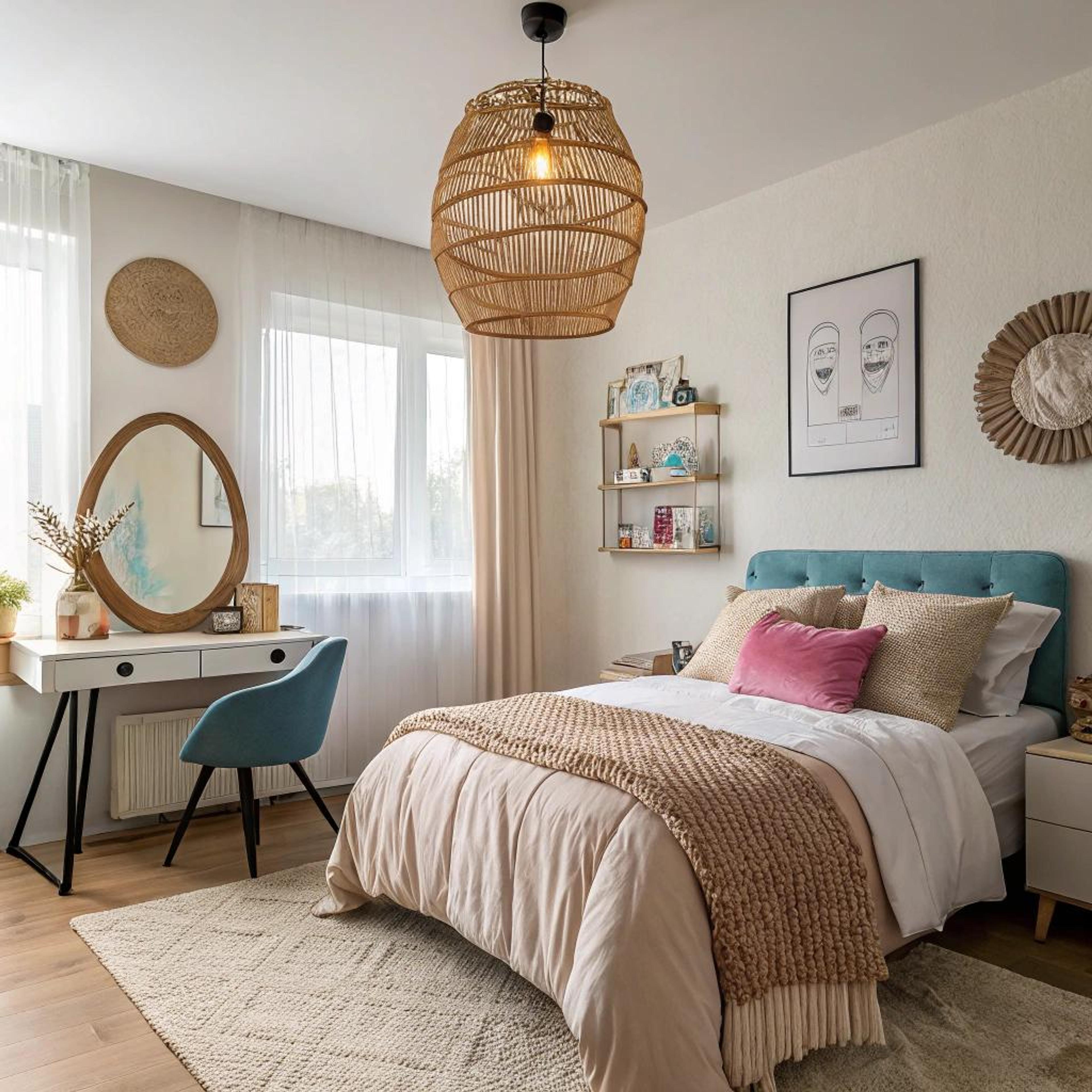 Gevlochten lamp als eyecatcher