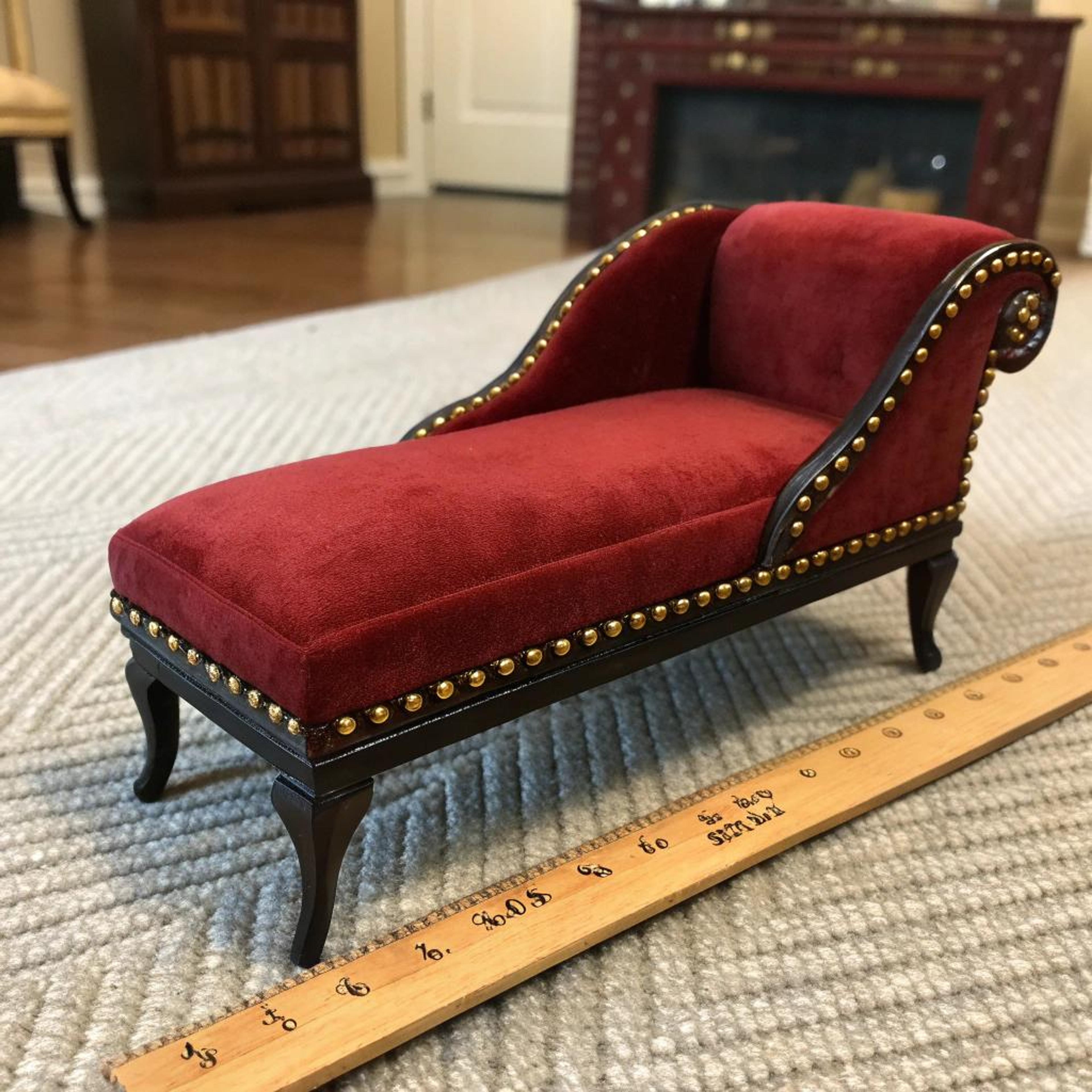 Miniatuur chaise longue blikvanger