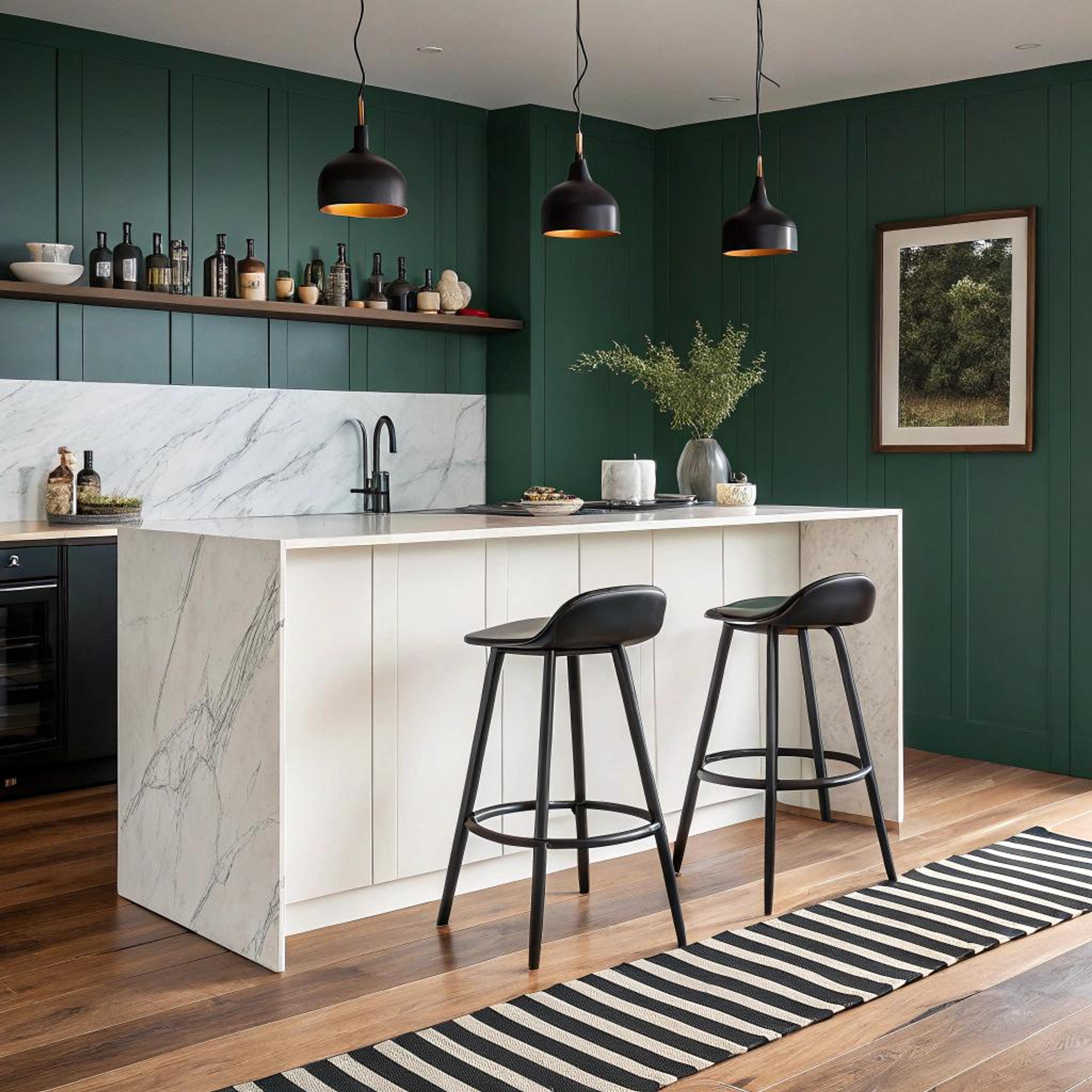 Marmeren eiland in contrast