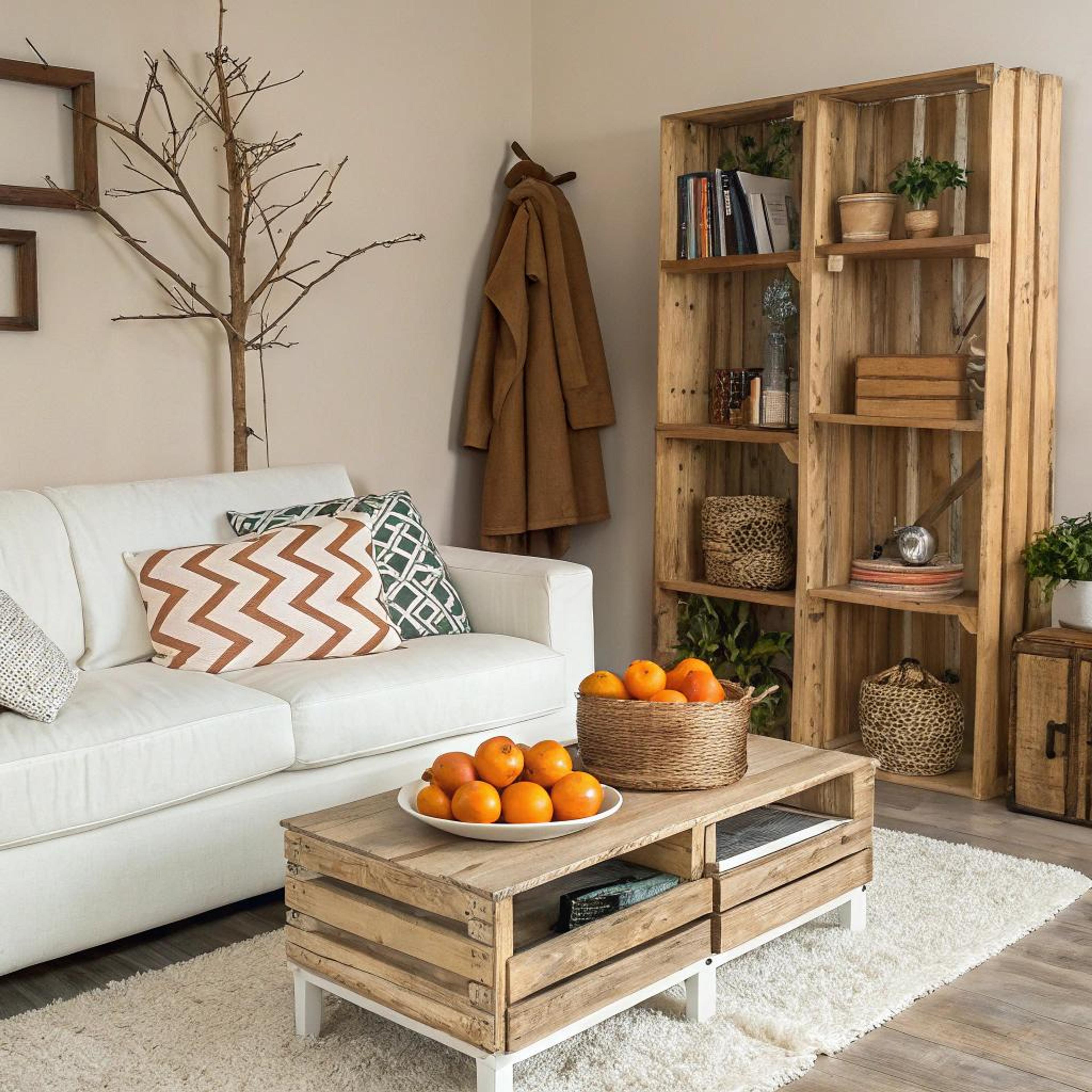 Vintage mix met houten accenten