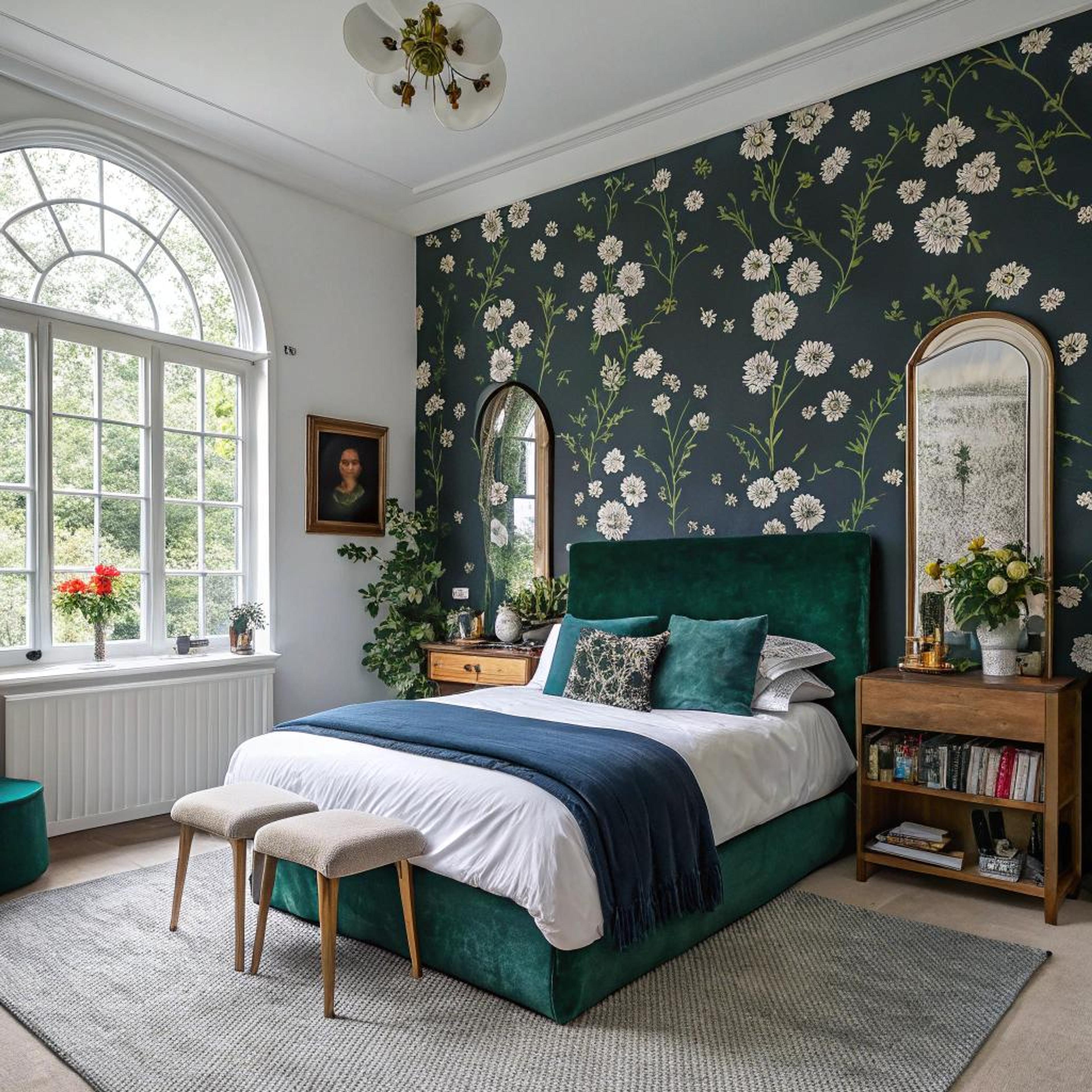 Bloemenbehang als sfeermaker