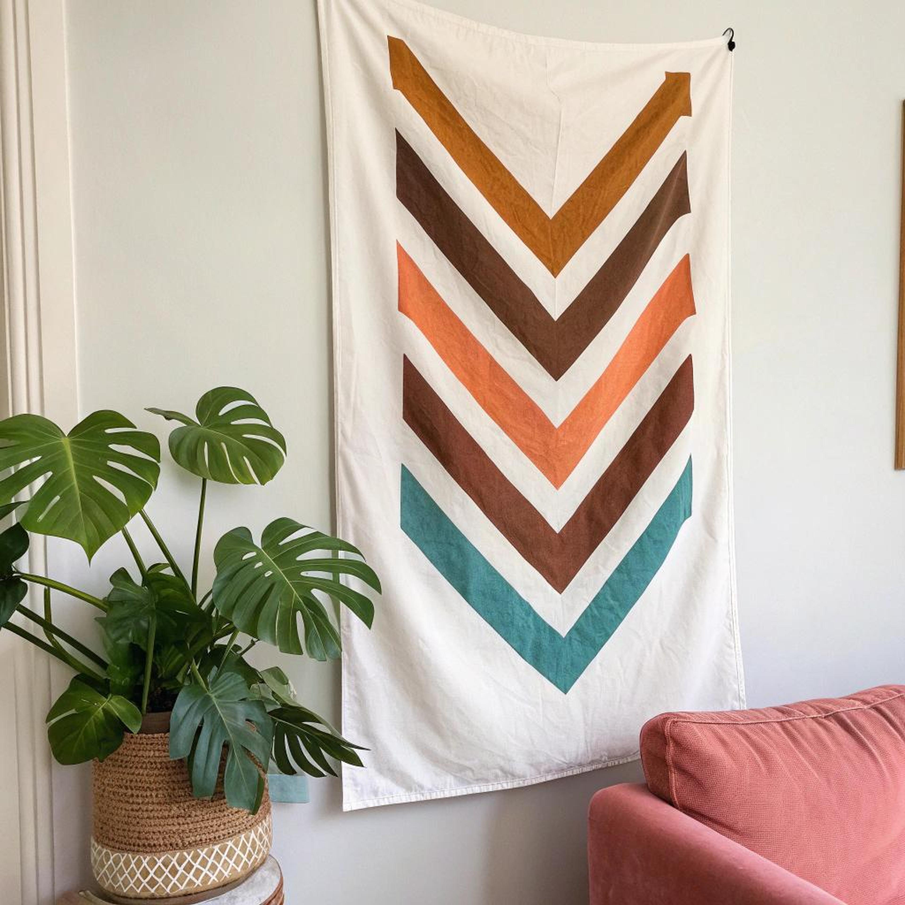 Dynamische wand met chevron