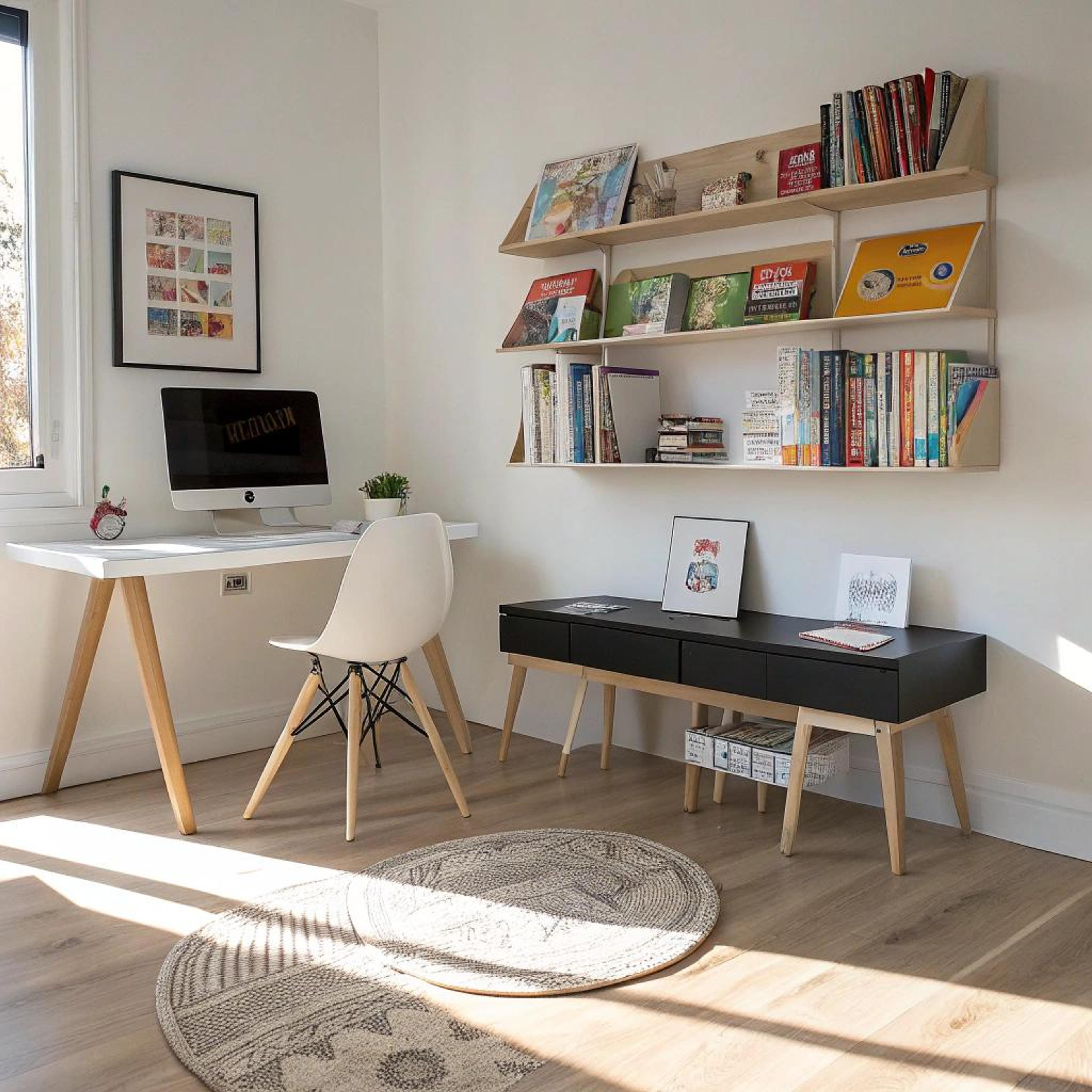 Functionele speelhoek met houten details