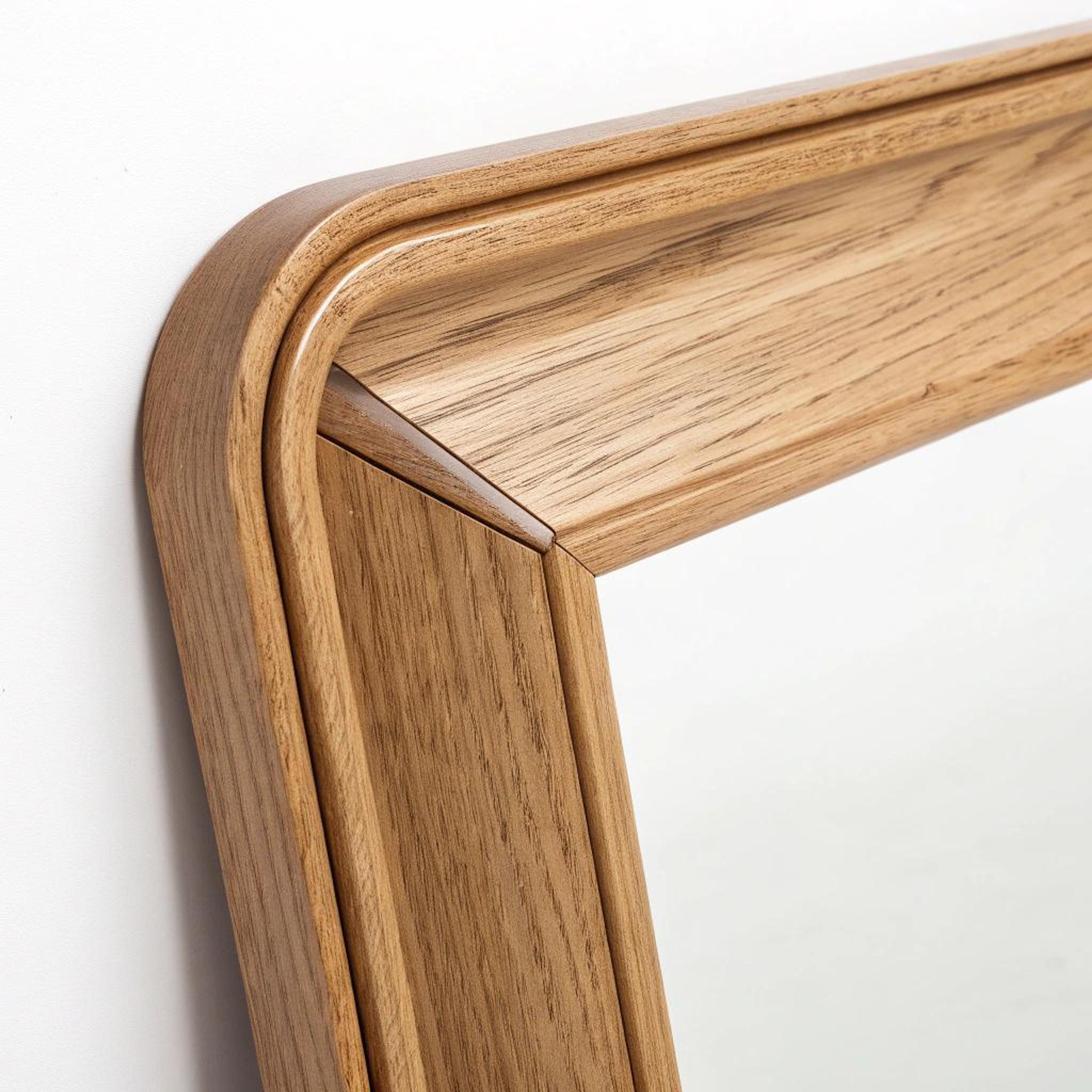 Warme houten spiegel als statement