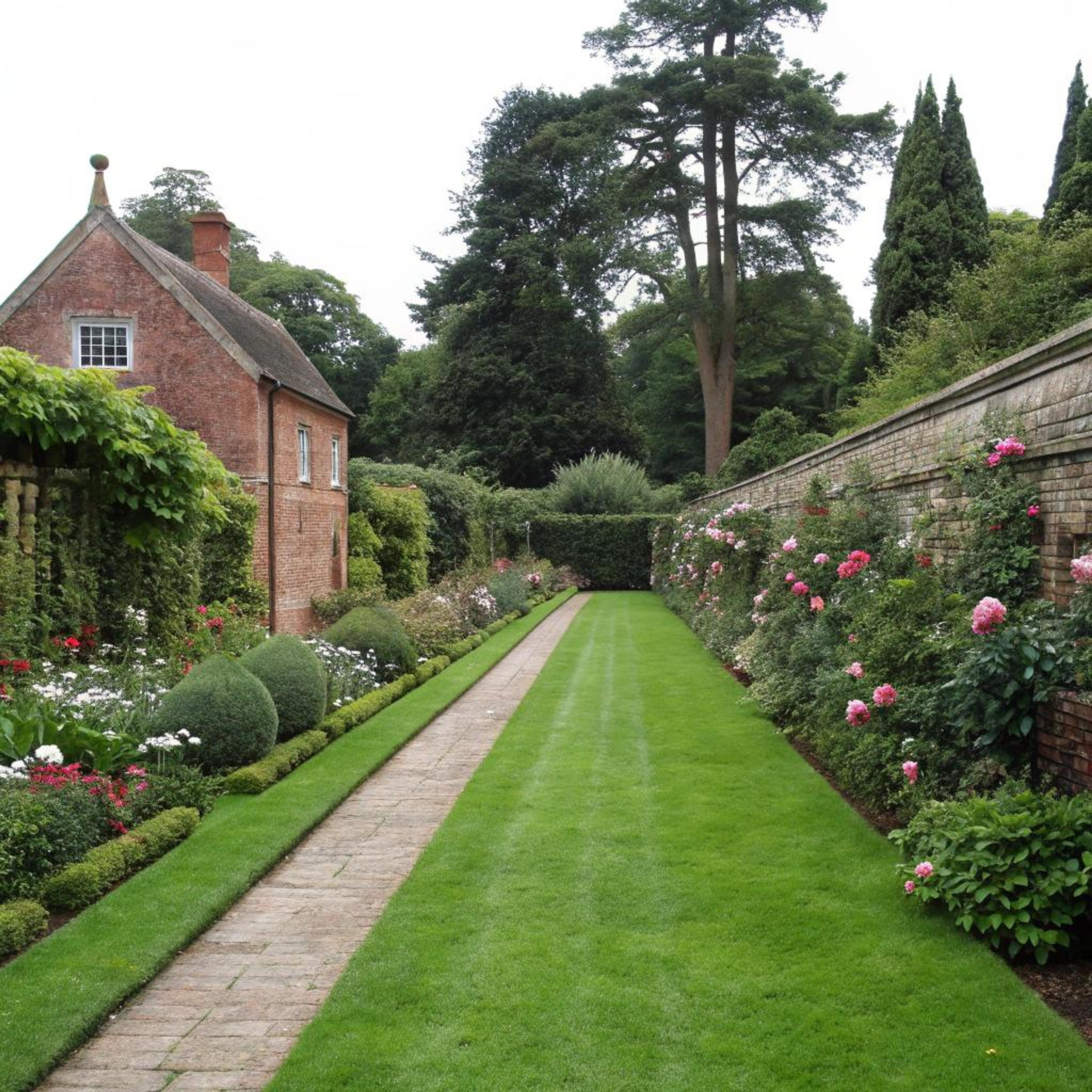 Klimrozen langs rode muur