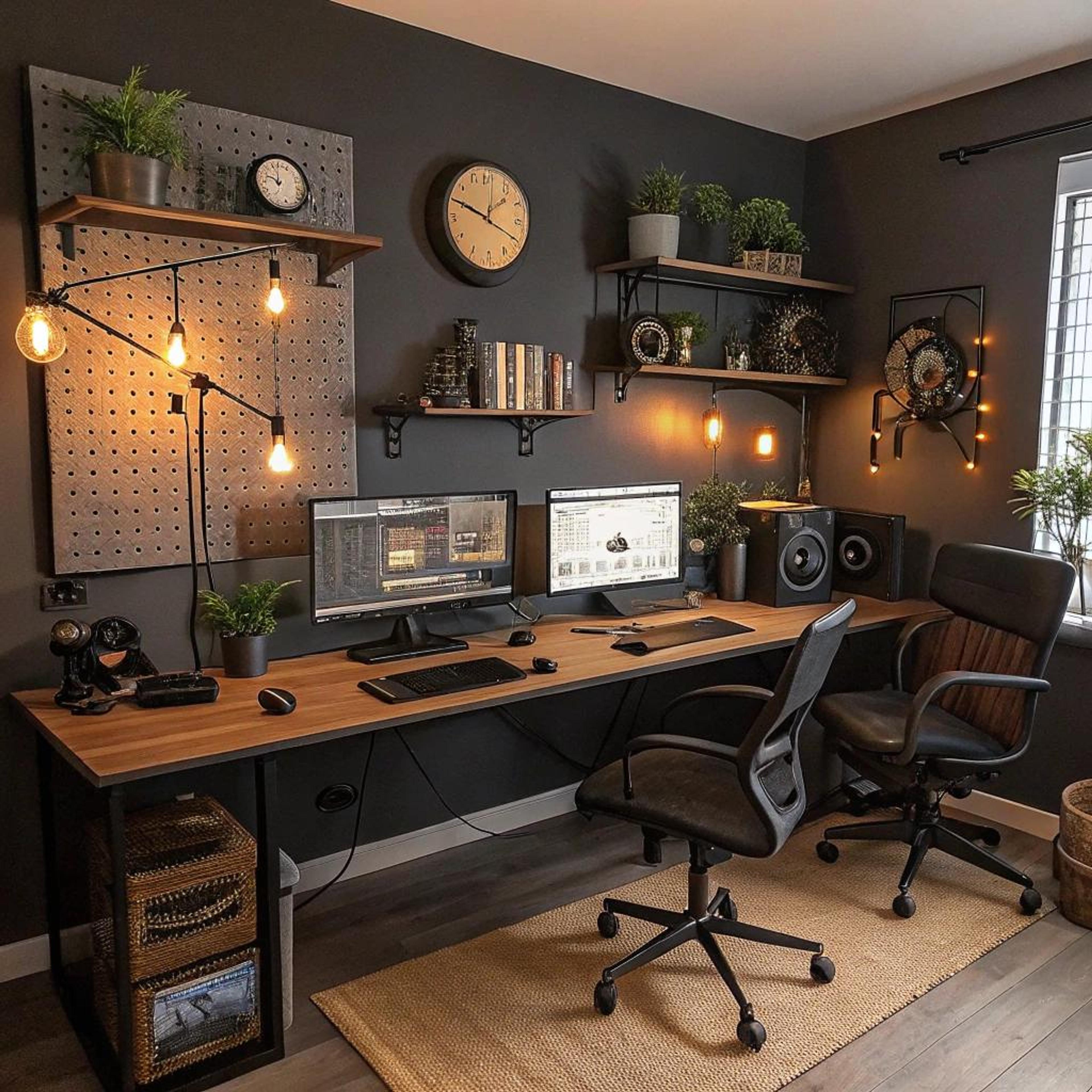 Industriële look met houtaccenten
