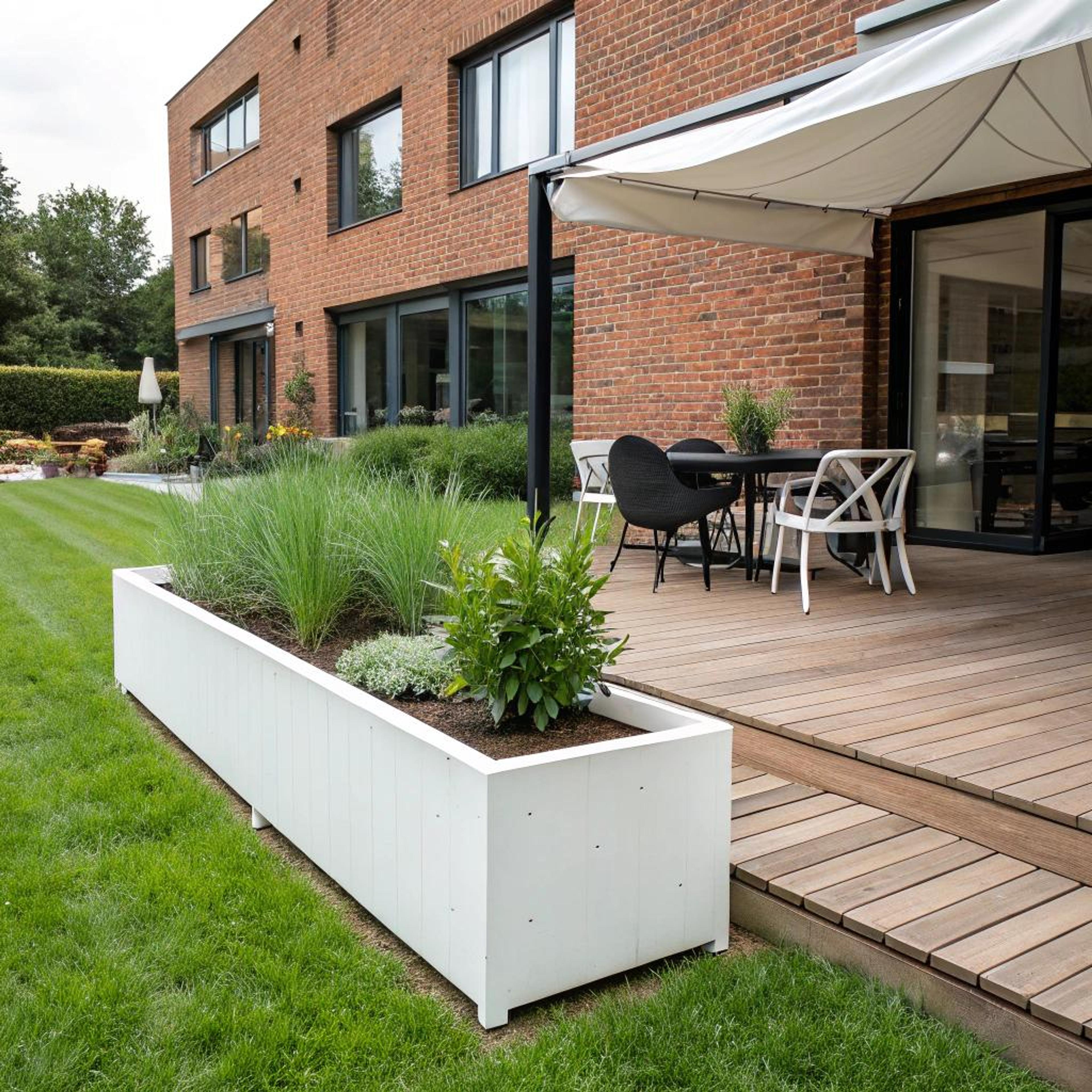 Verhoogde plantenbak met flair