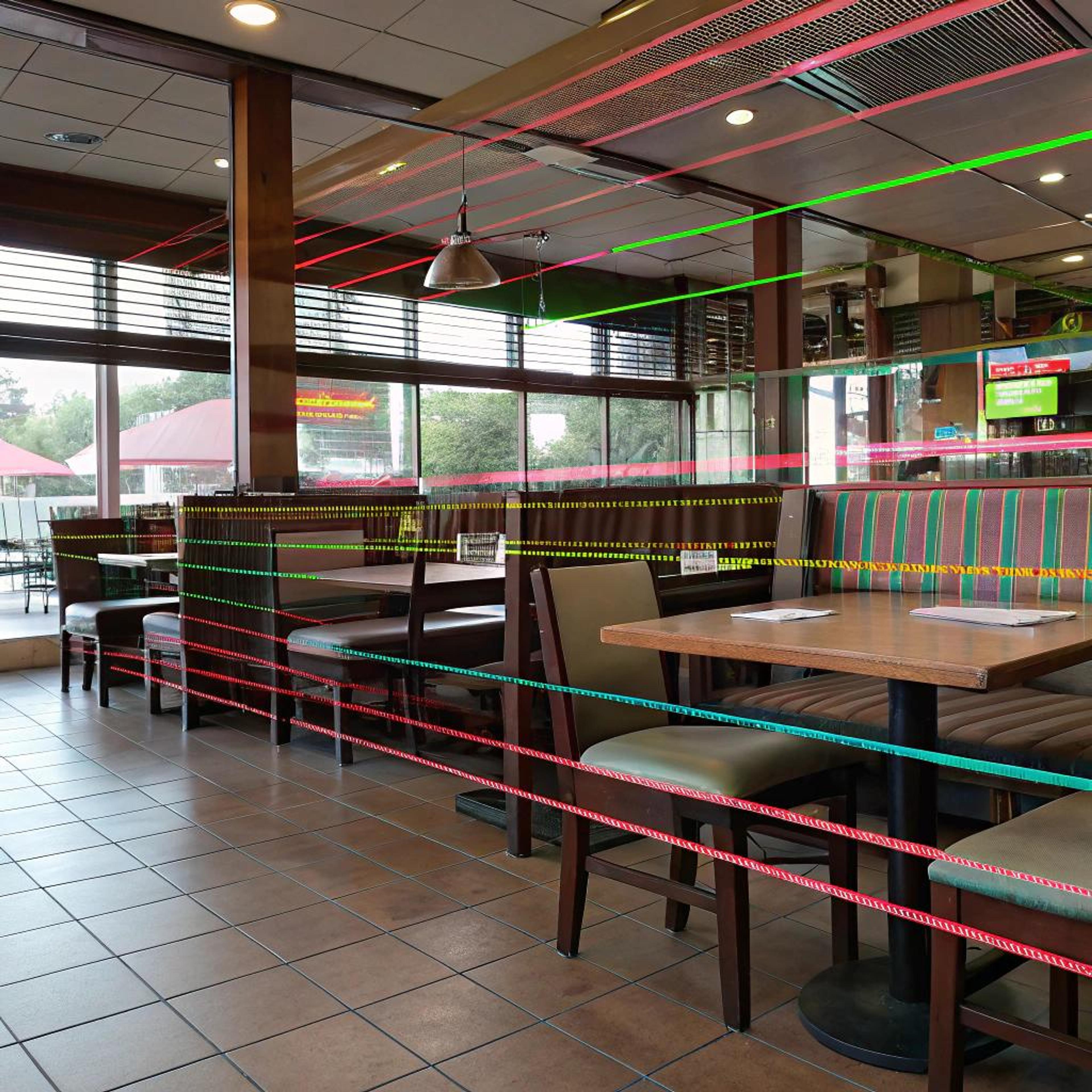 Gestreepte banken voor charme