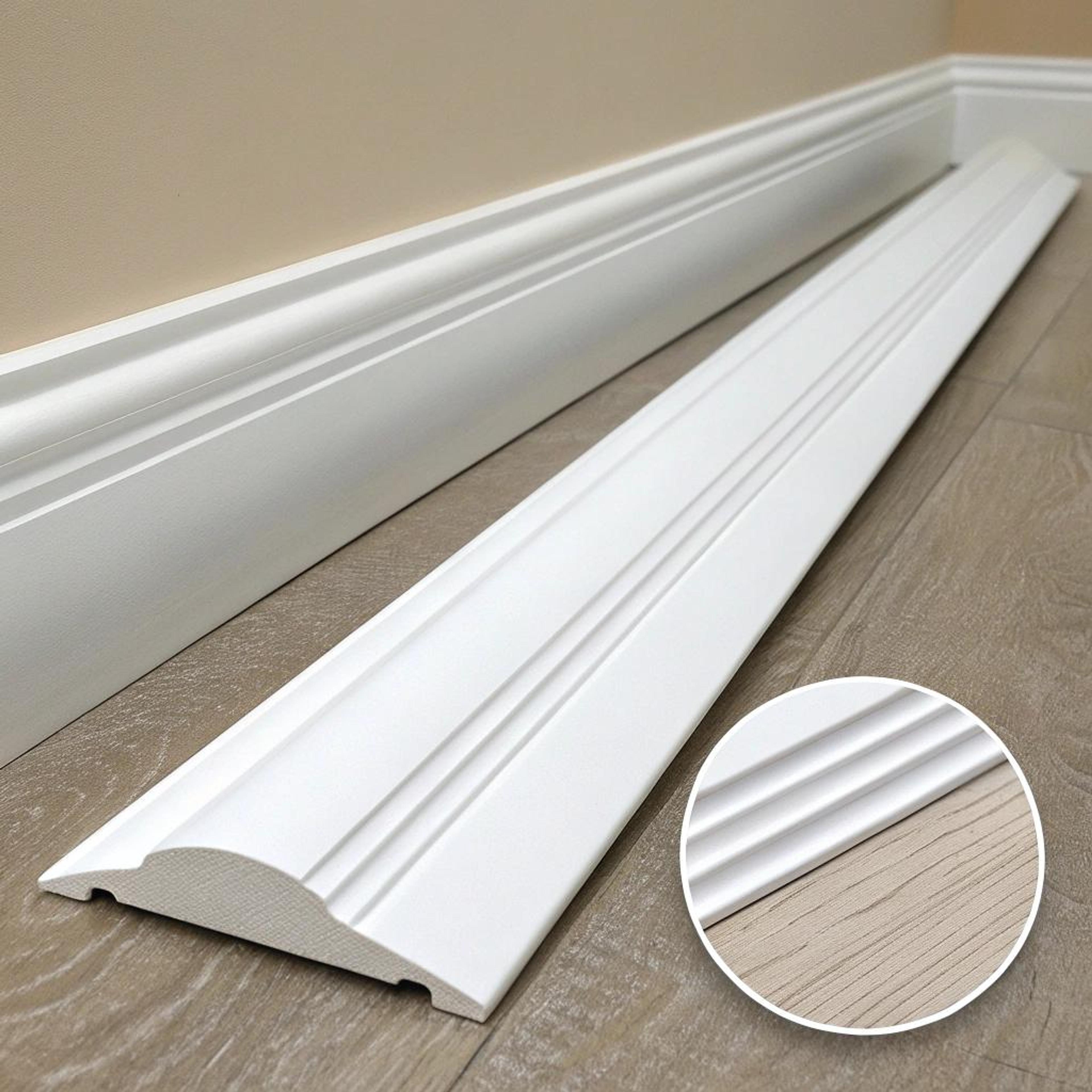 Elegante kroonlijst op beige