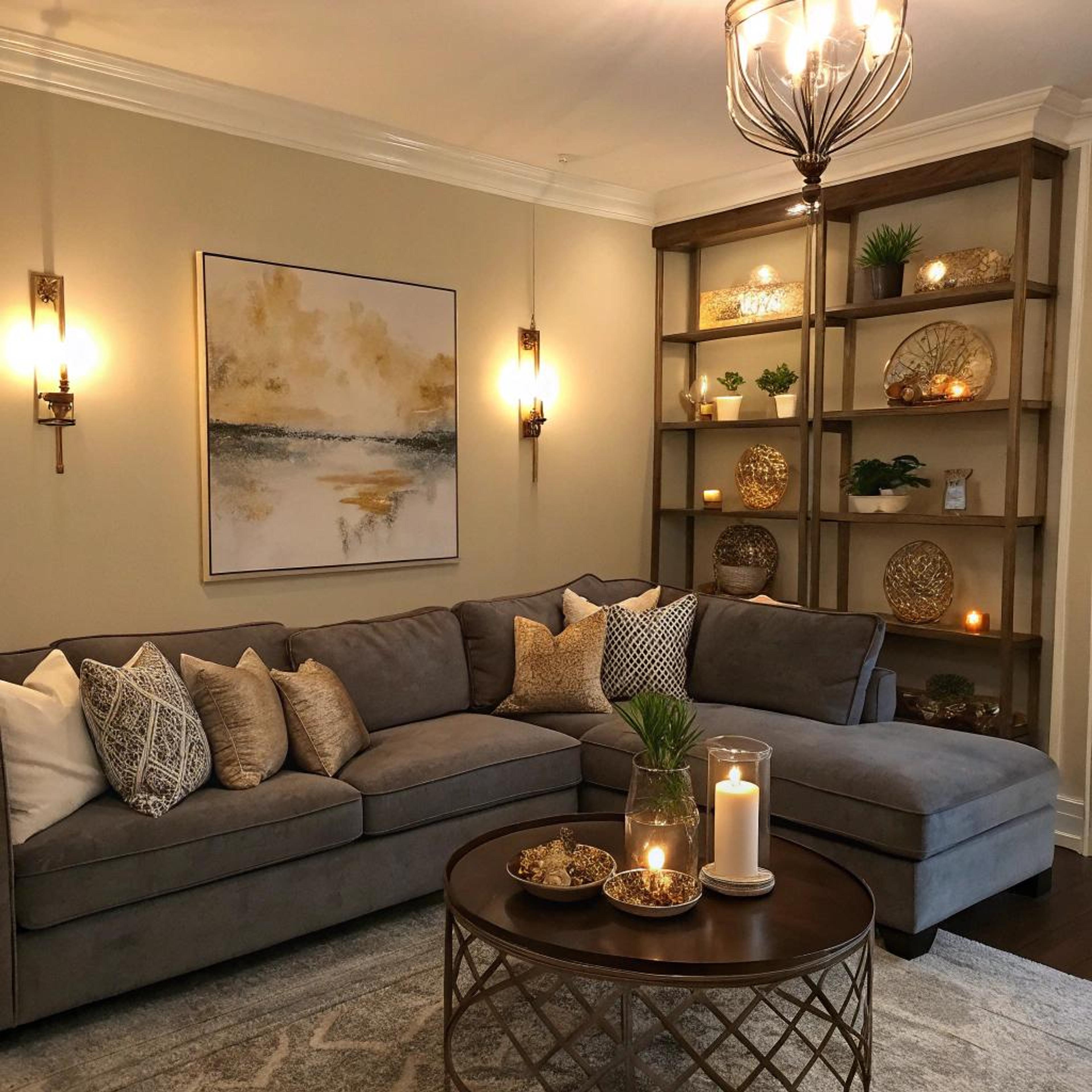 Gouden accenten en textuurmix
