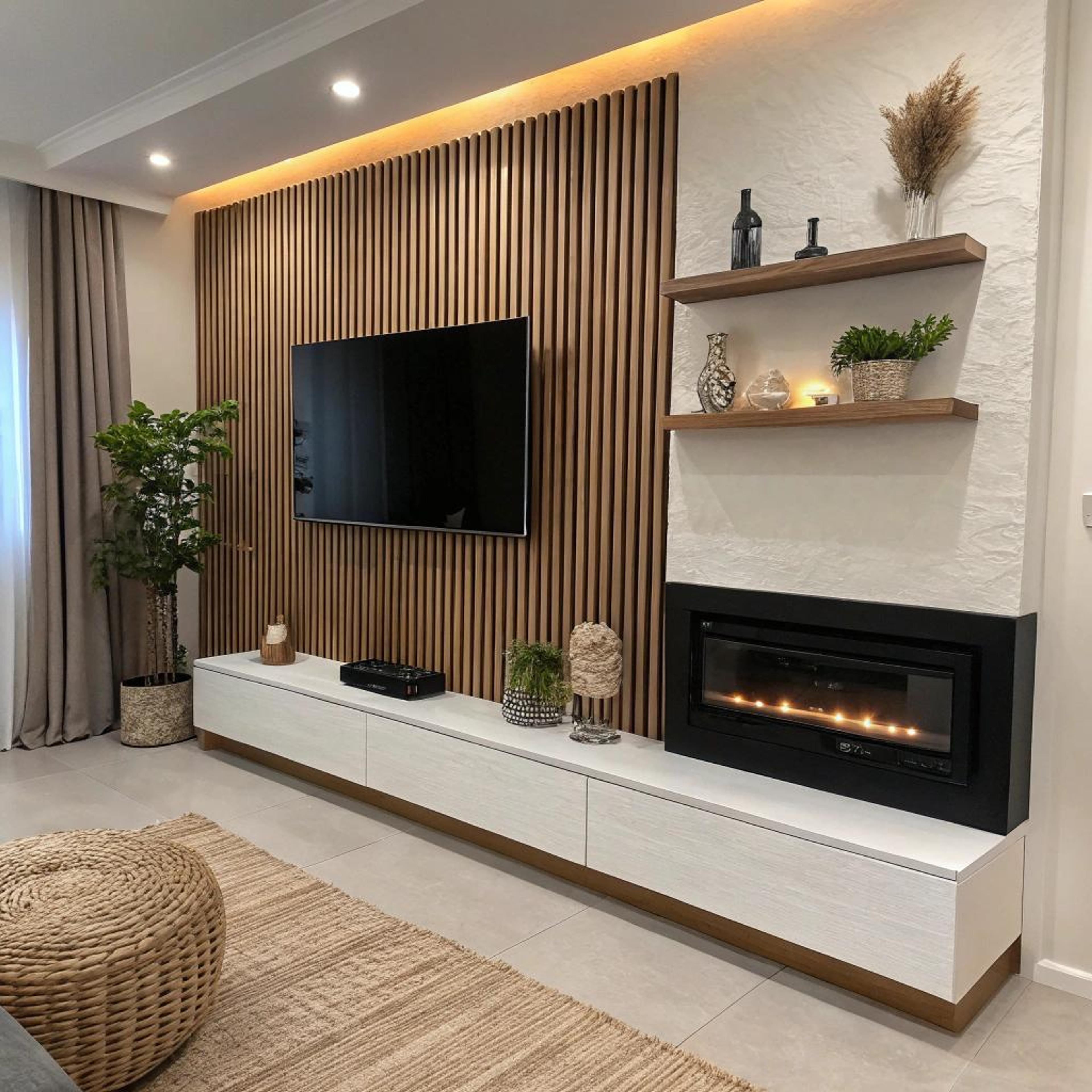 Moderne rust met houtaccenten
