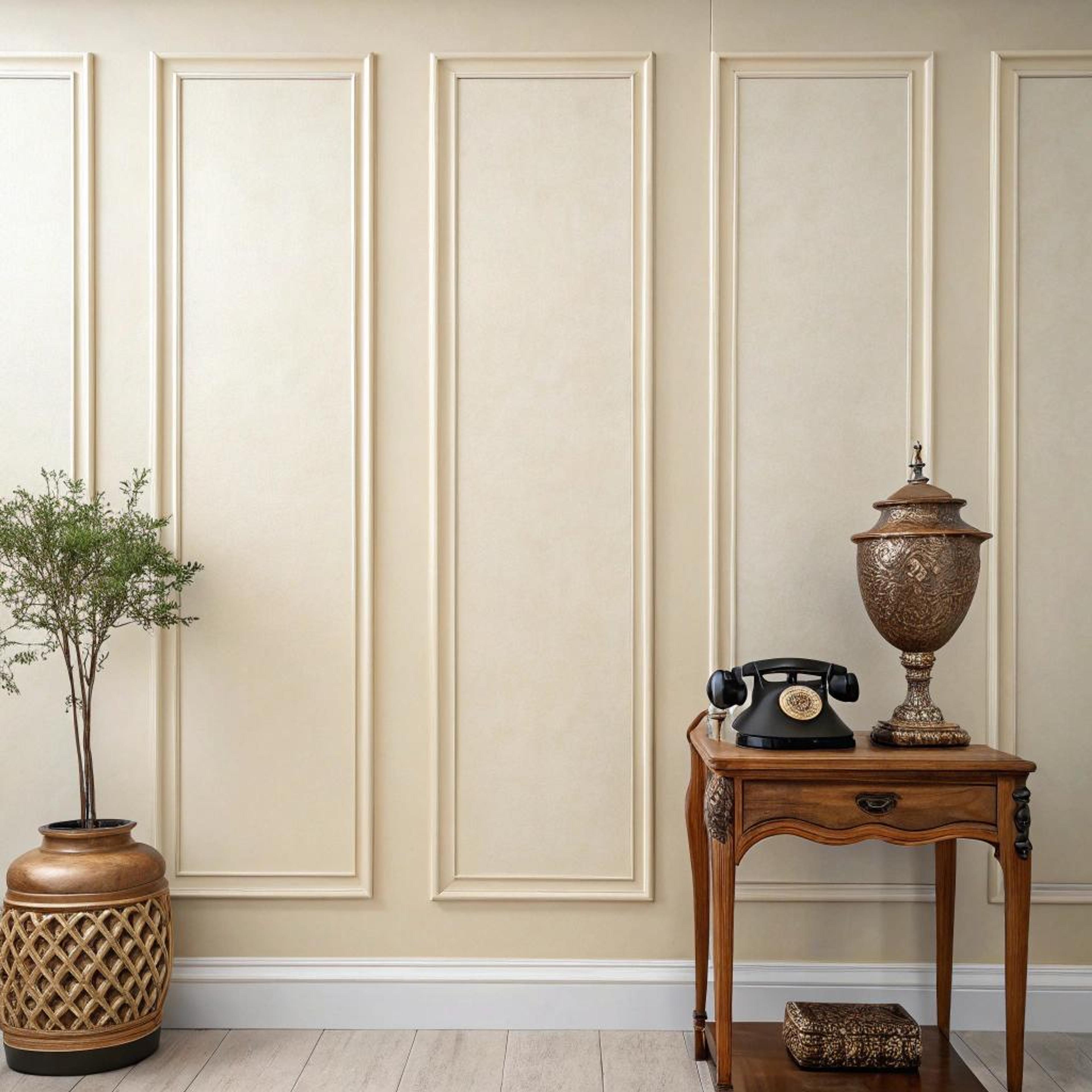 Nostalgische sfeer met sierlijsten