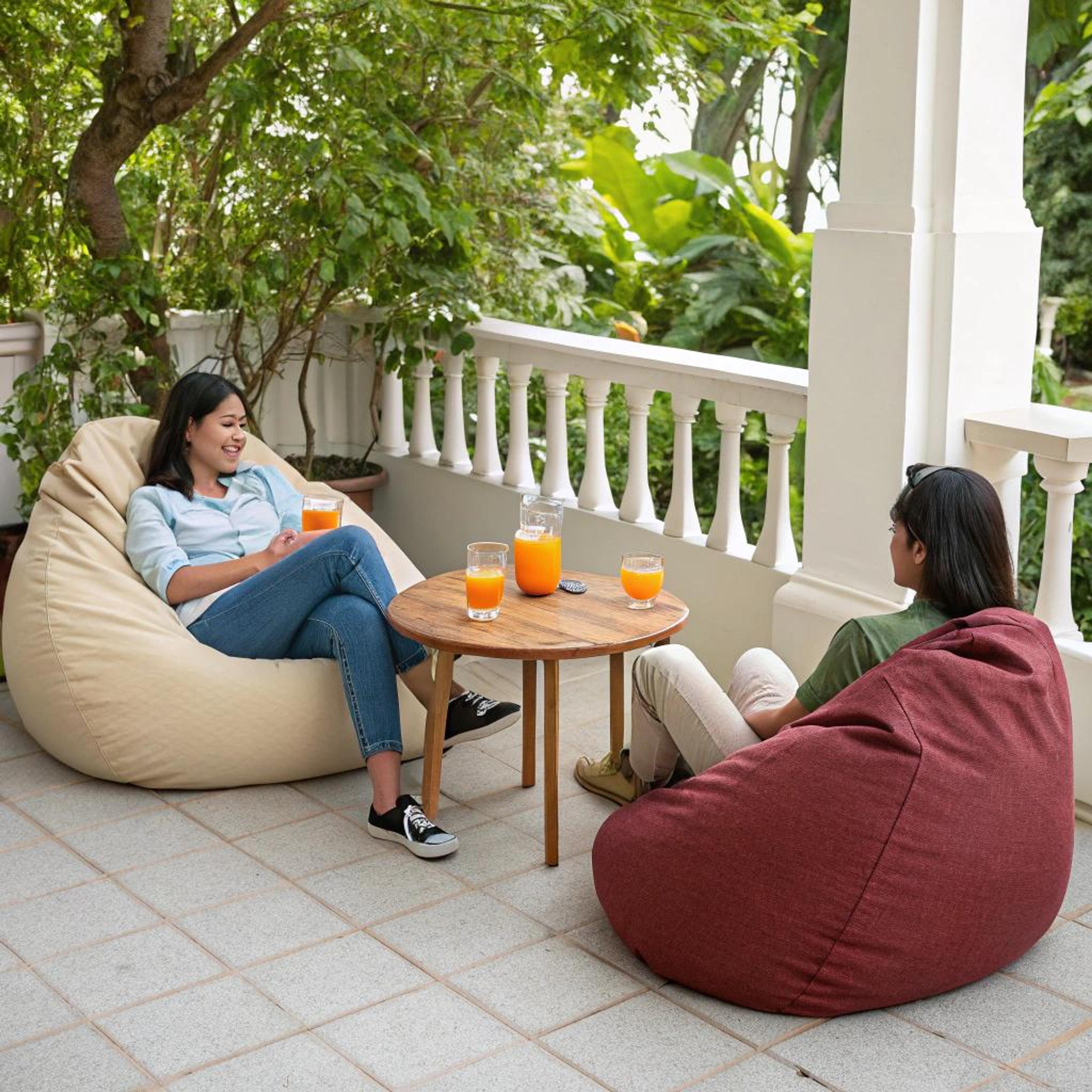 Beige modulair in het groen