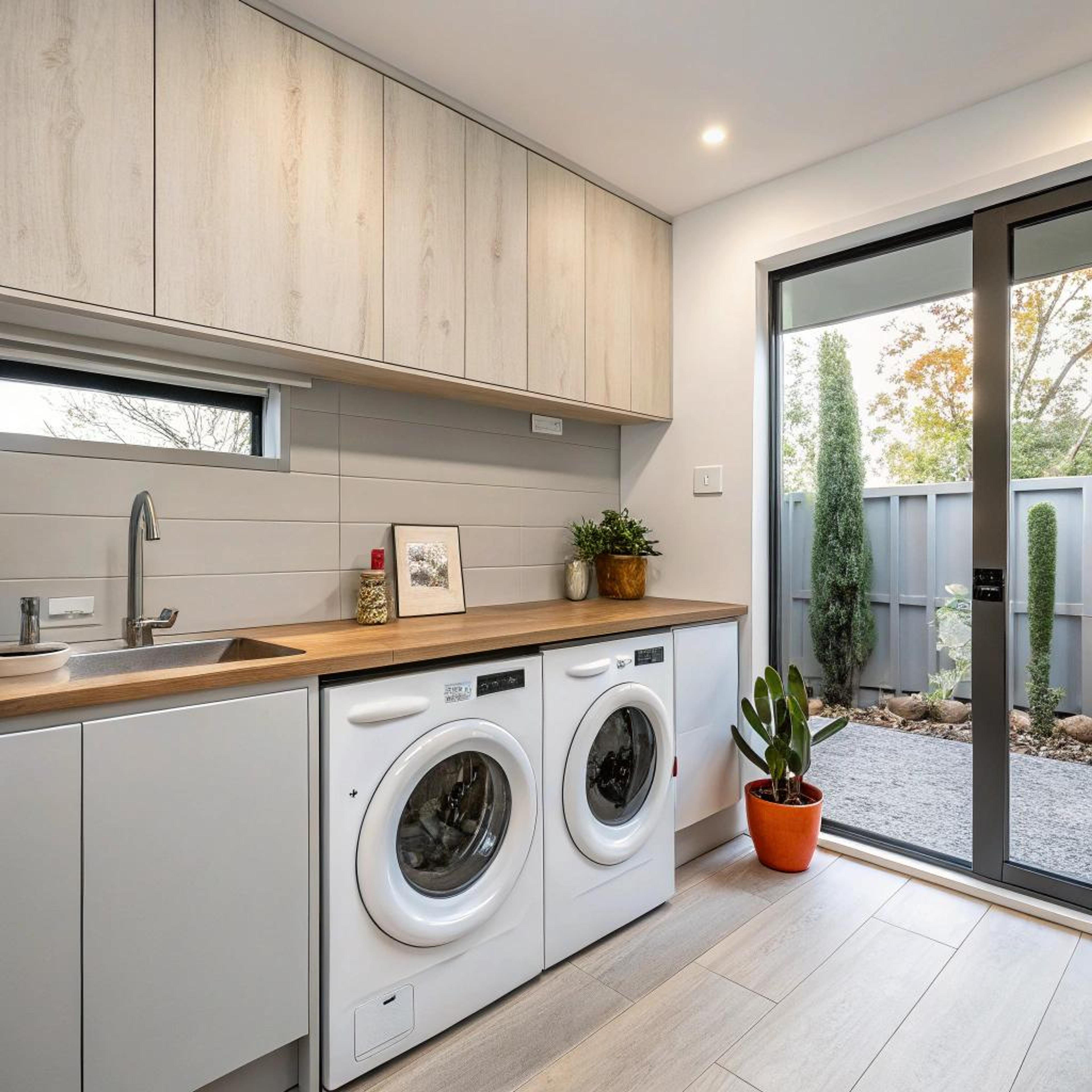 Licht hout voor serene berging