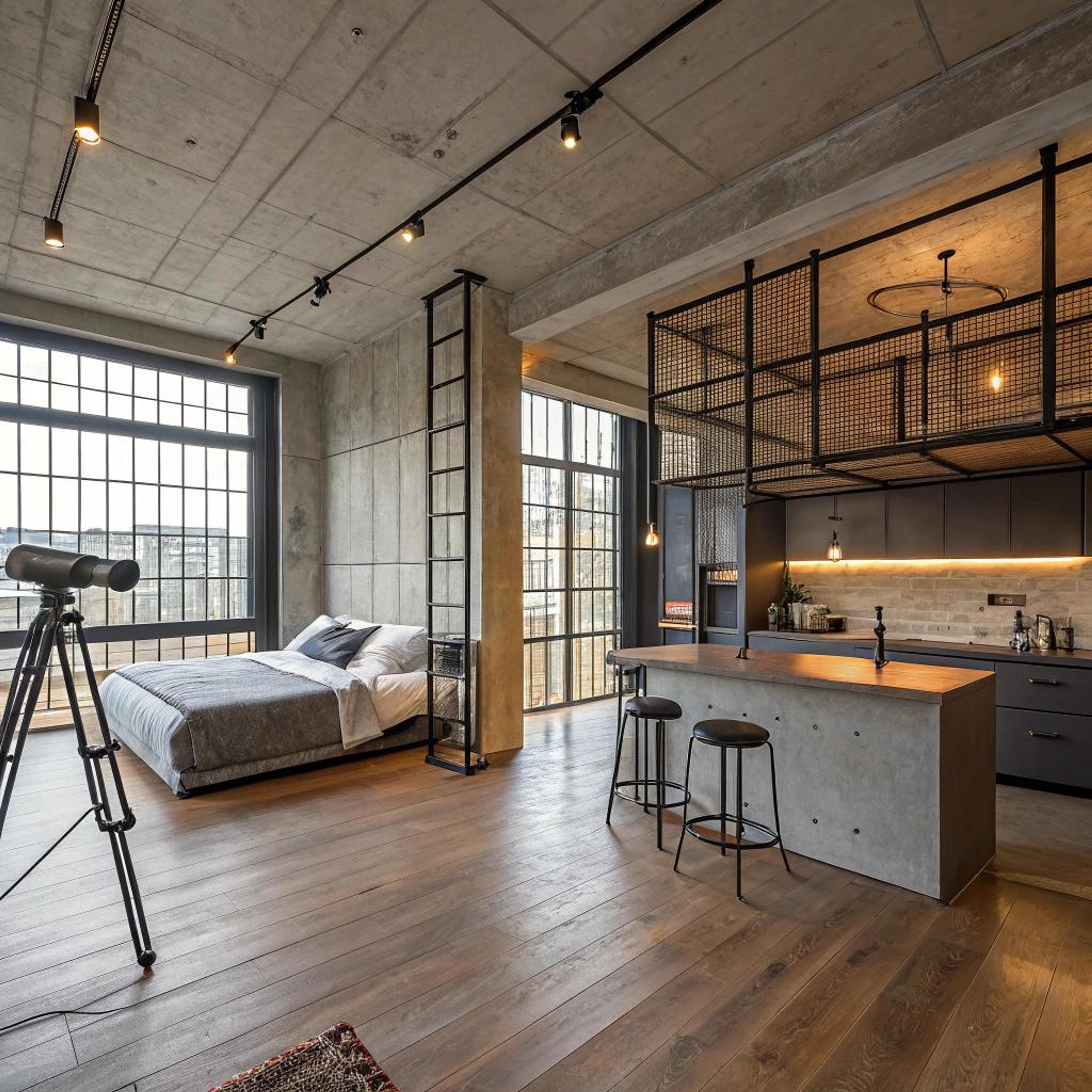 Beton en hout in balans