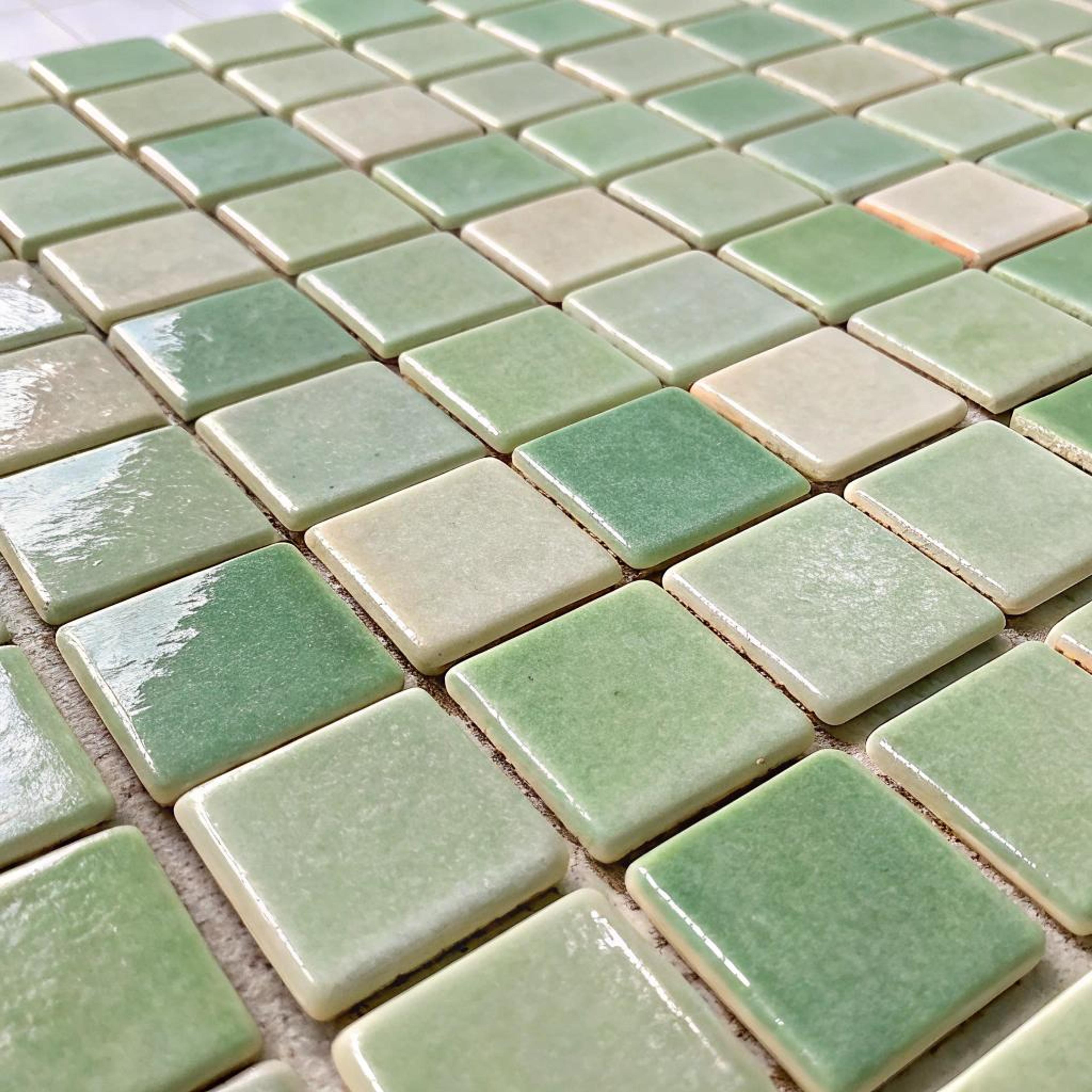 Groene zellige met kleurovergang