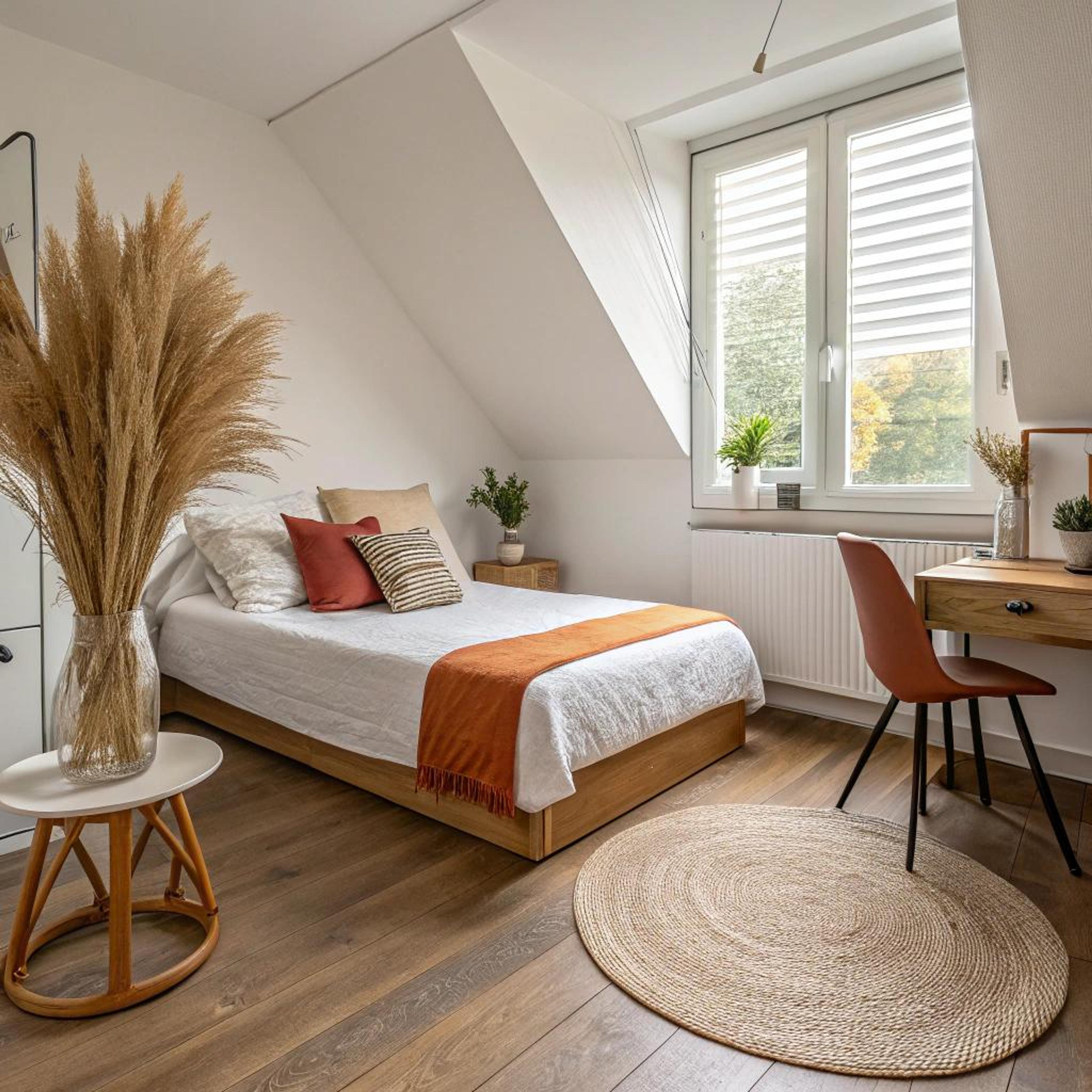 Droogbloemen en jute details