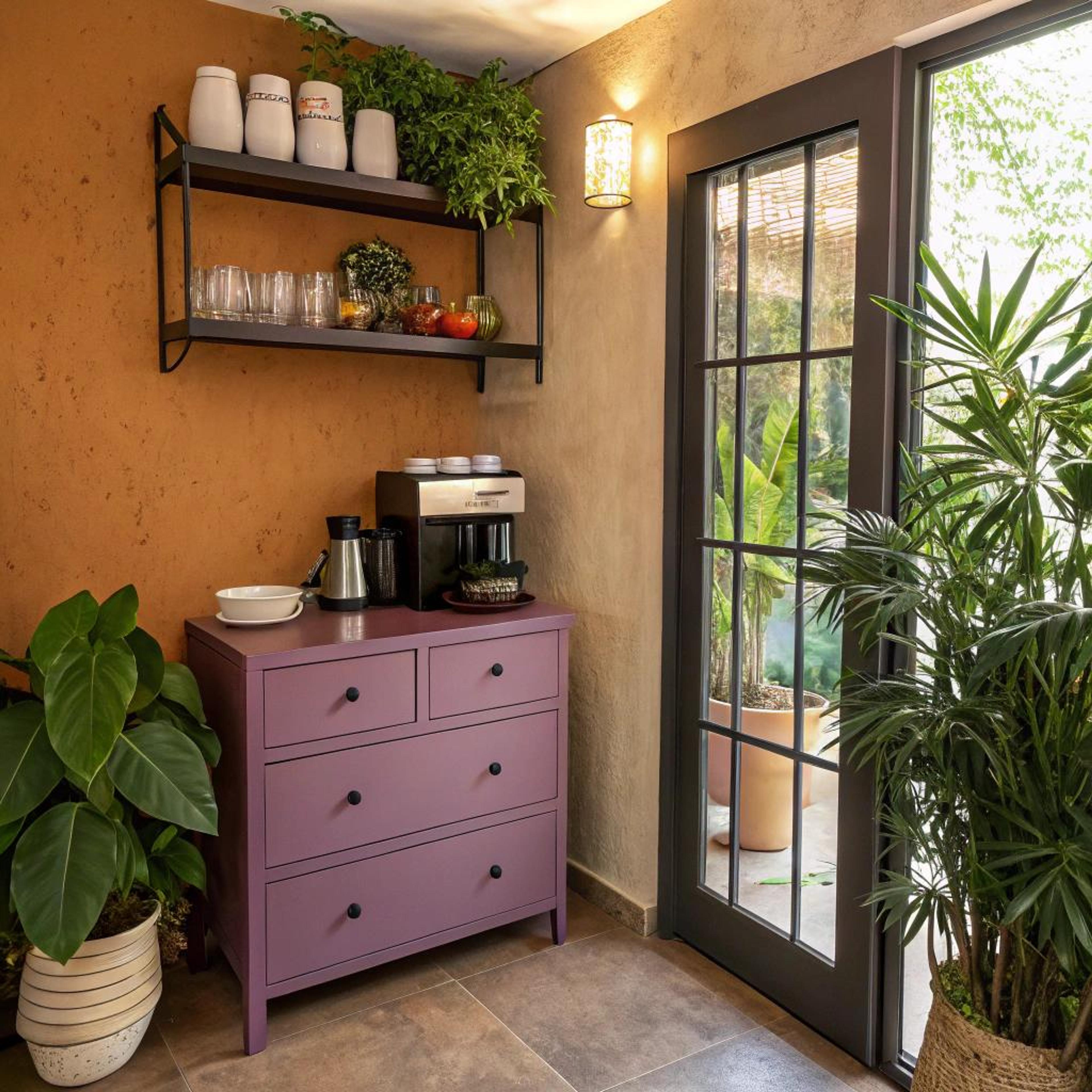 Zachte tinten en veel groen