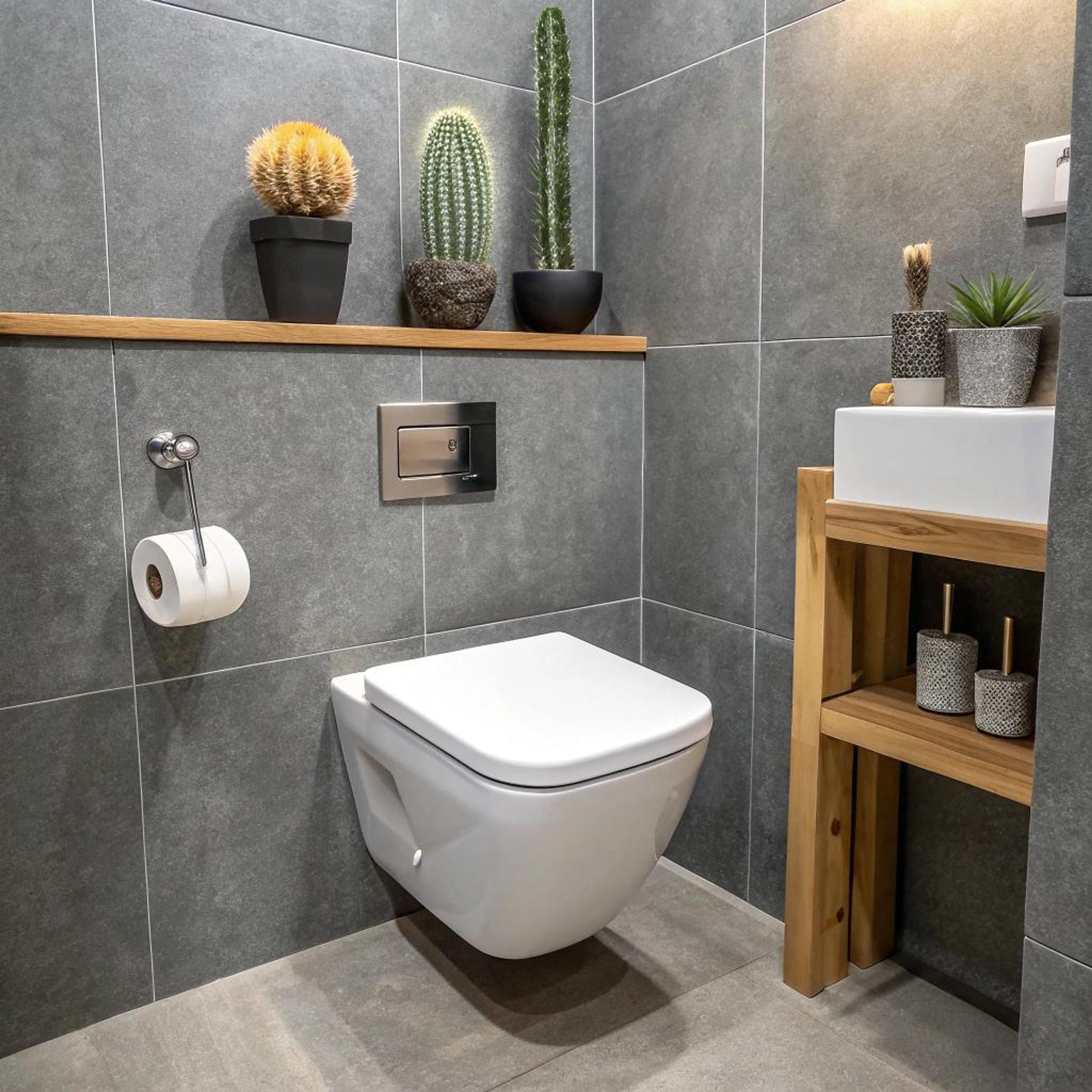 Cactussen op houten plankje