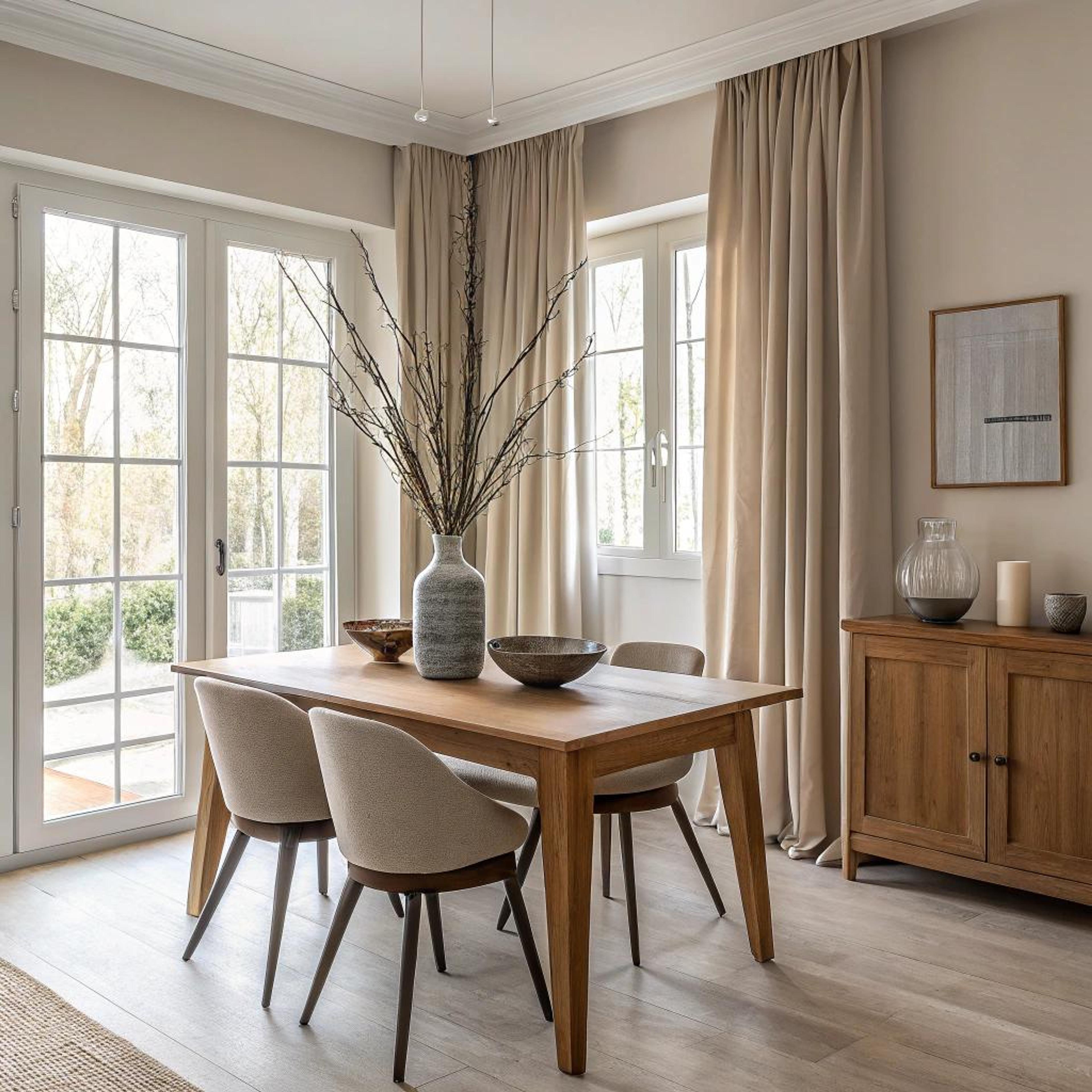Aardse decoratie voor sereniteit