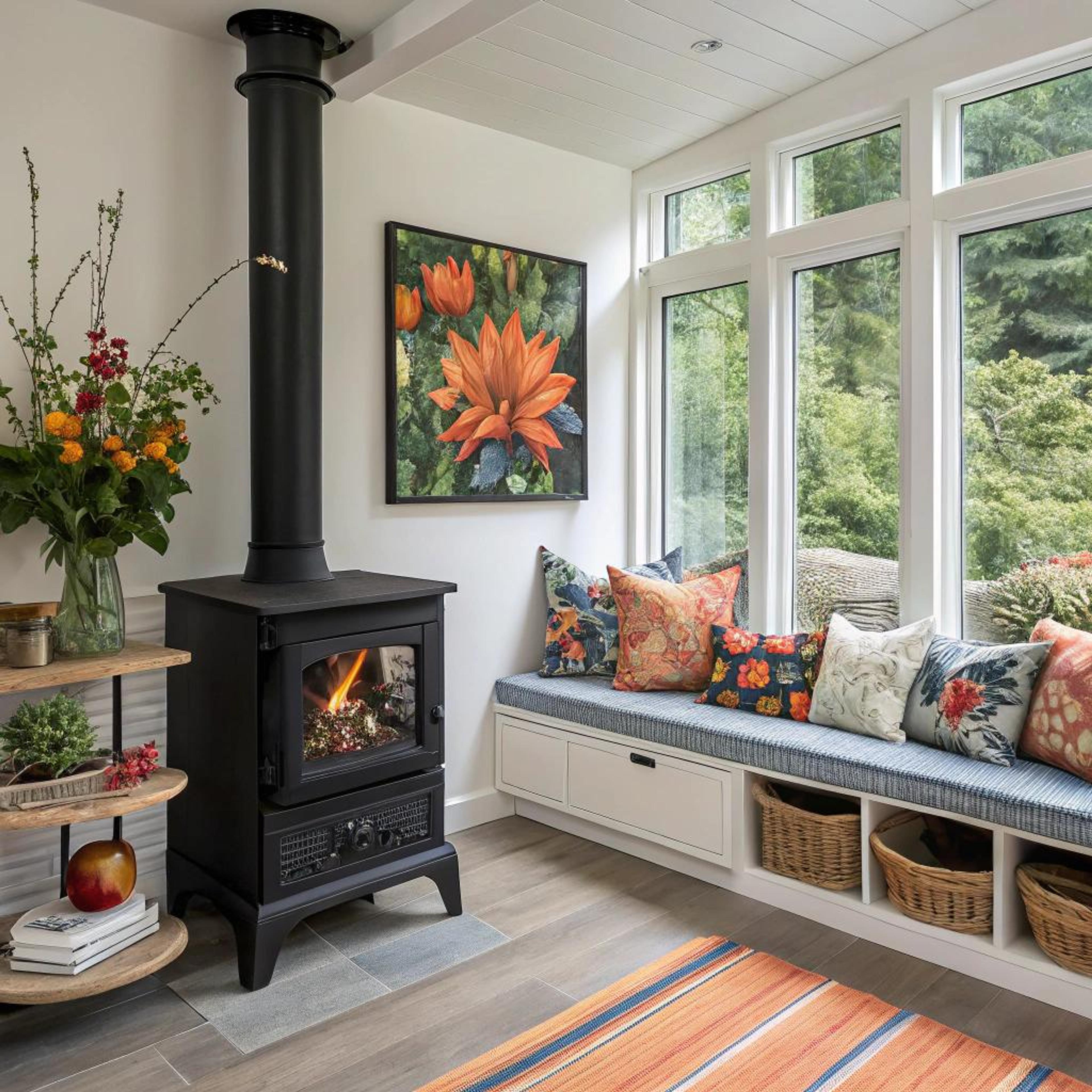 Vintage hoekje met zitcomfort