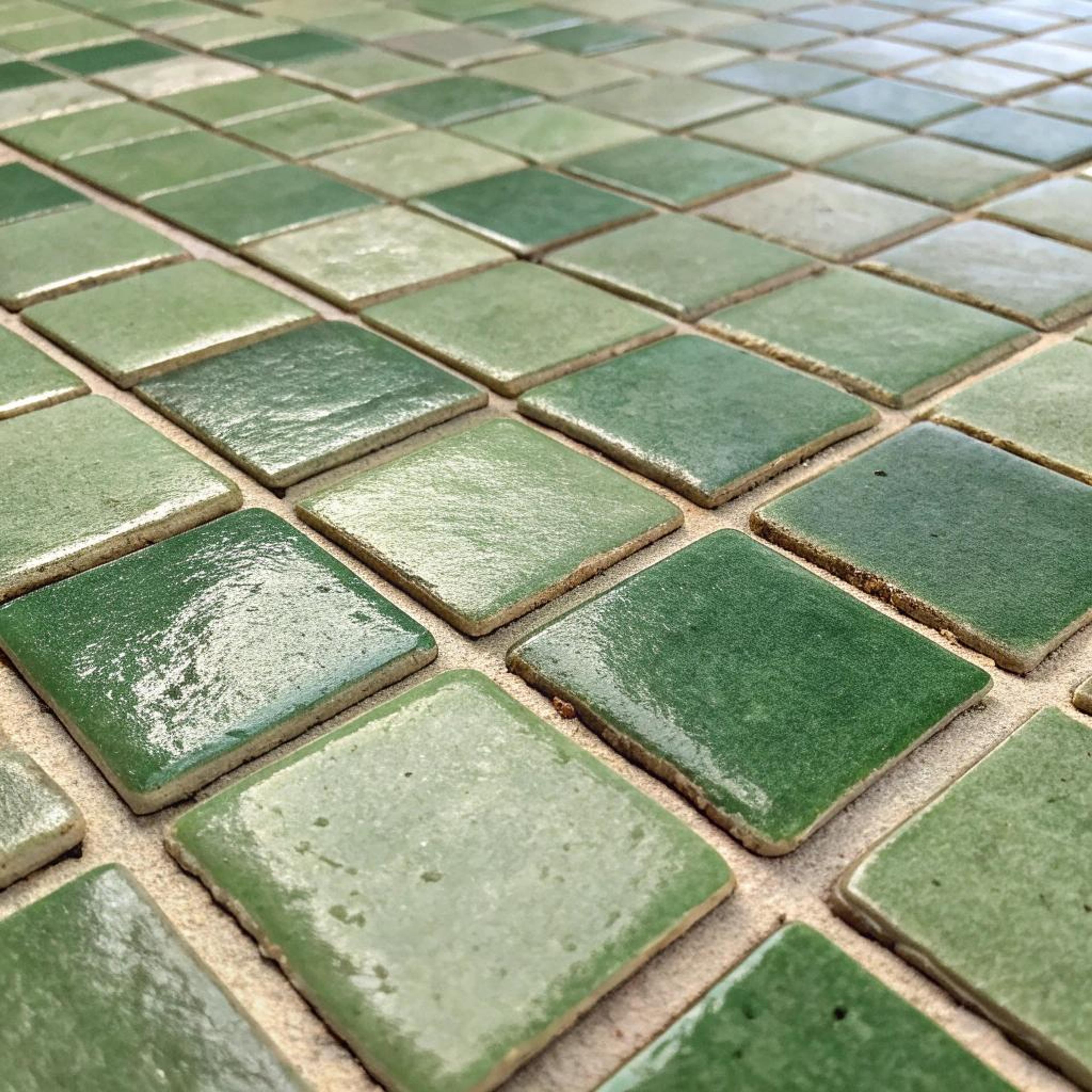 Glanzende groene zellige texturen