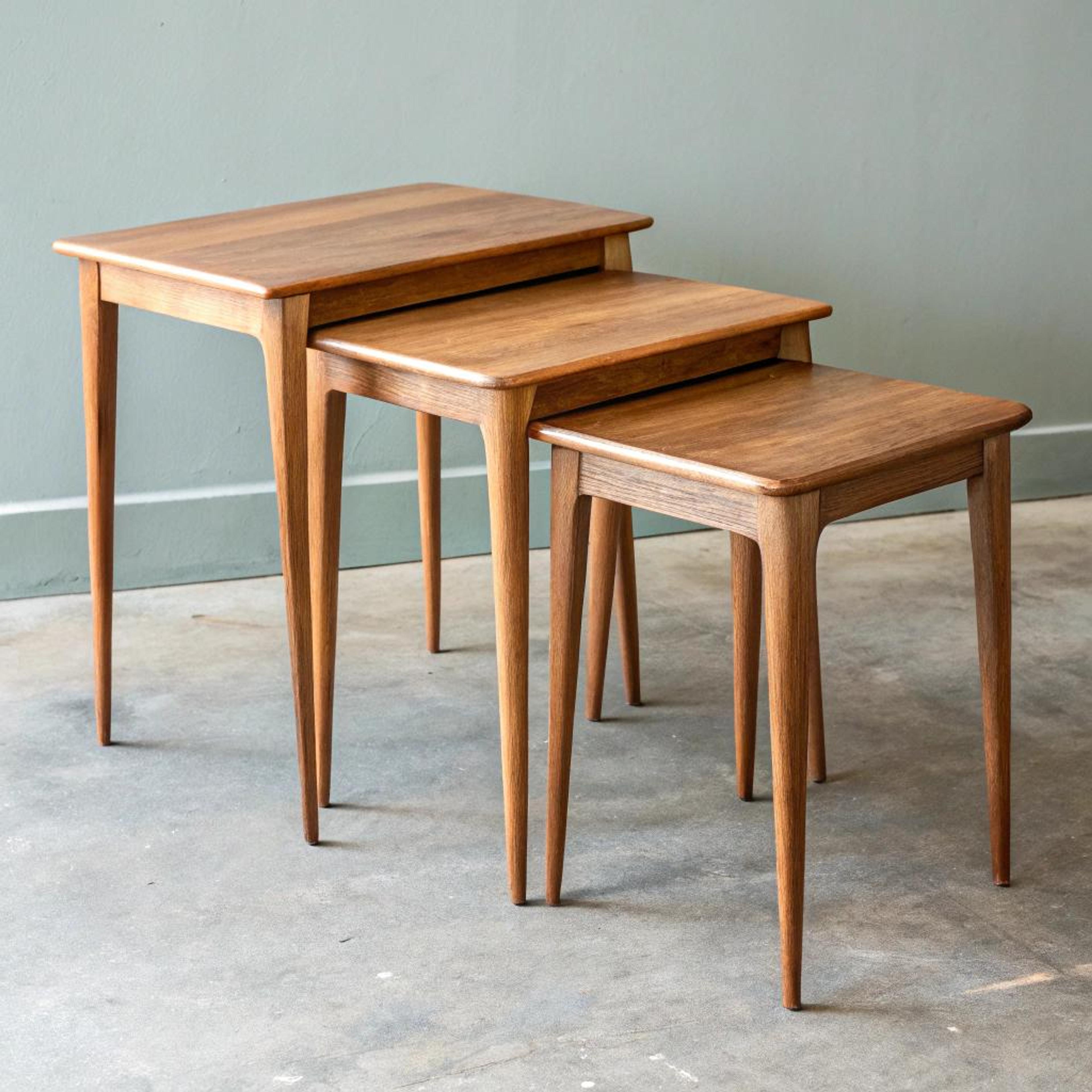 Harmonie met houten bijzettafels