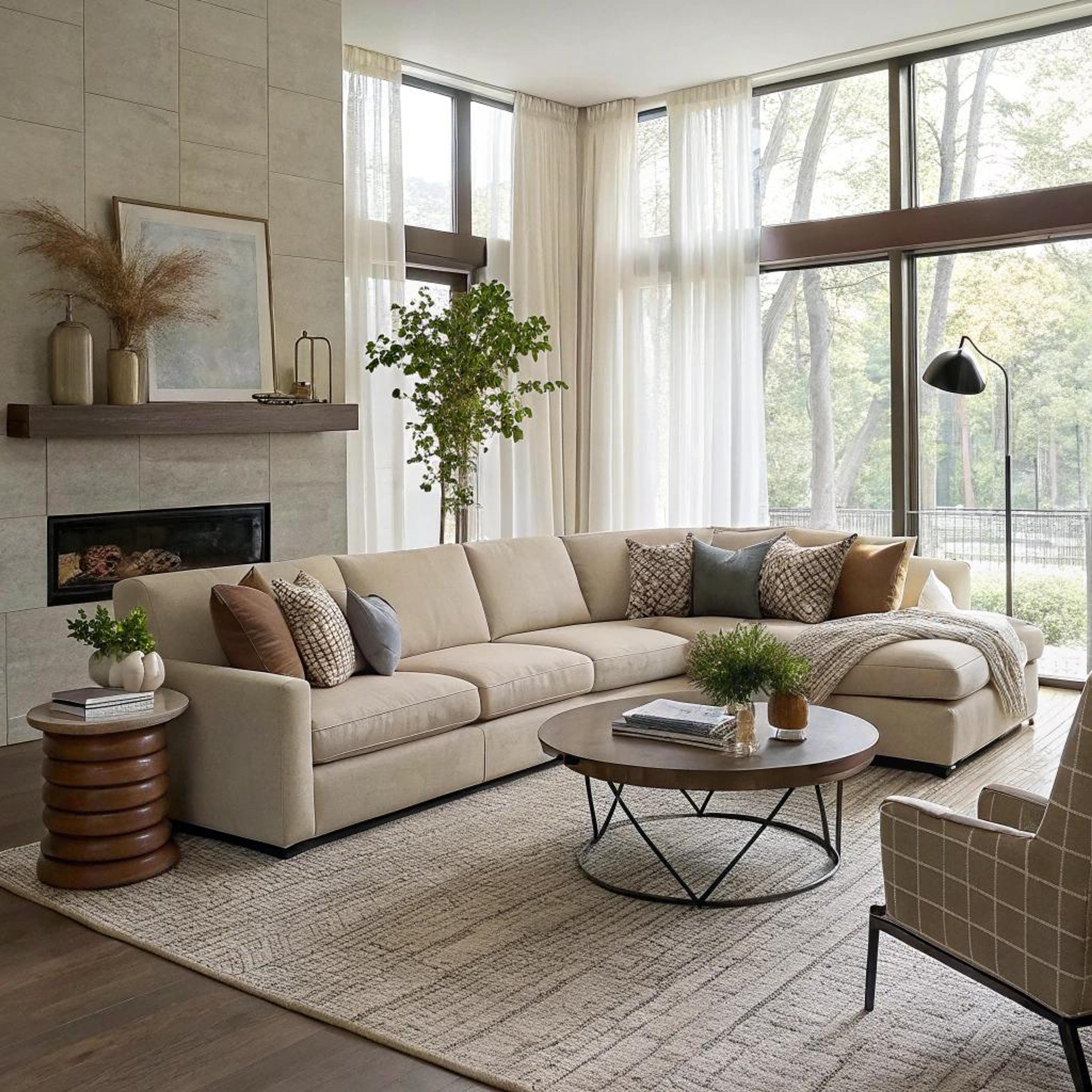 Vloerkleed geeft zithoek elegantie