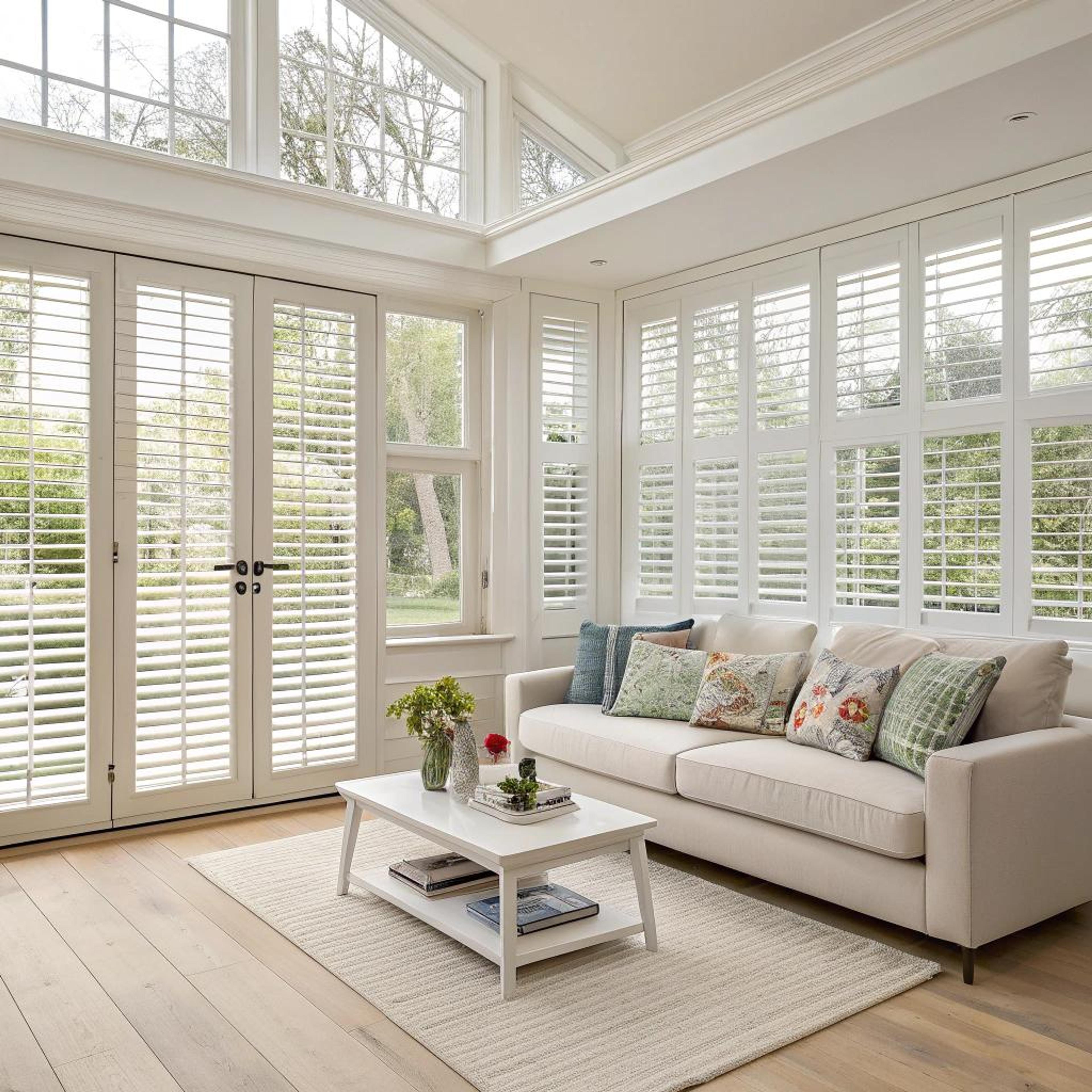 Serene basis met witte shutters