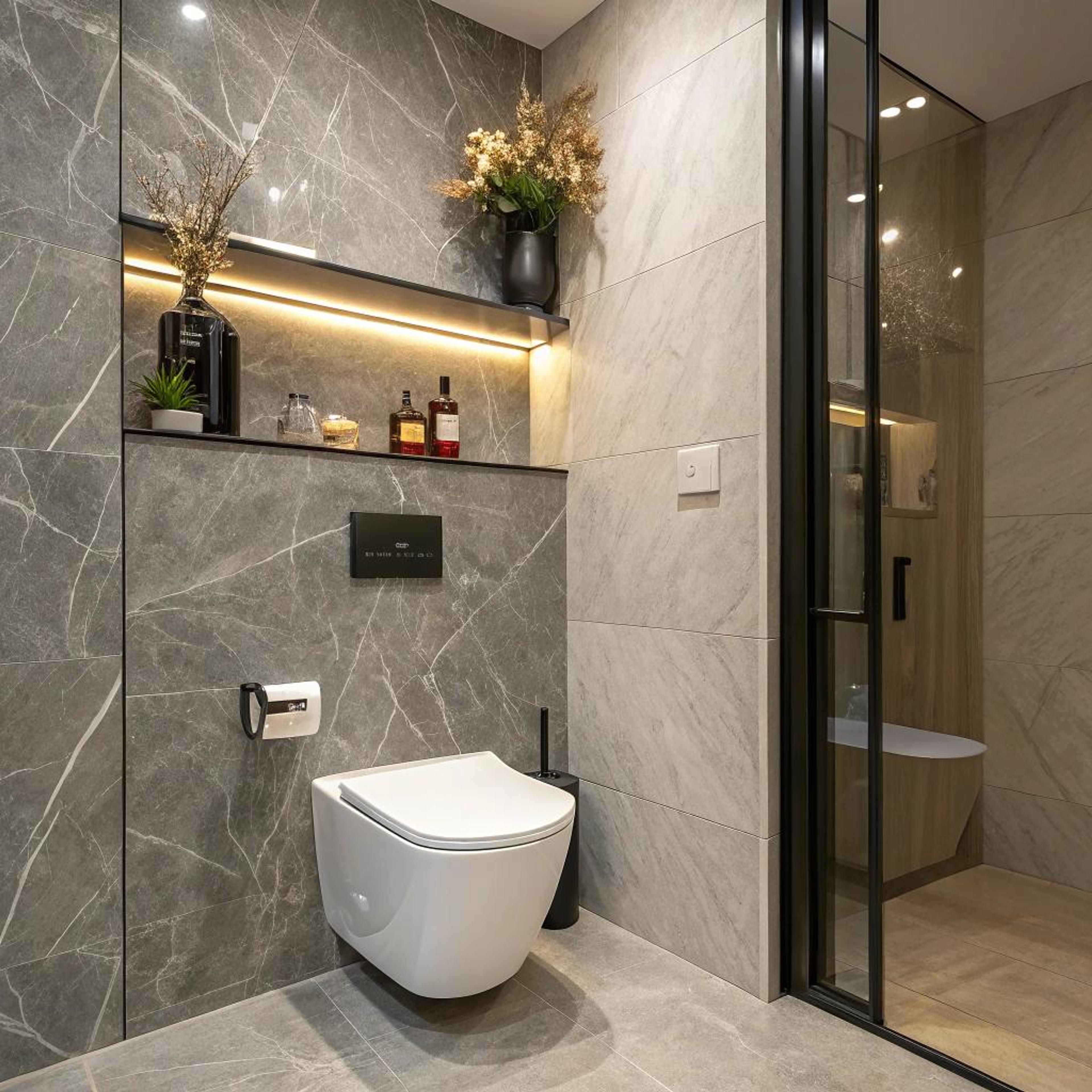 Luxe uitstraling met zwevend toilet