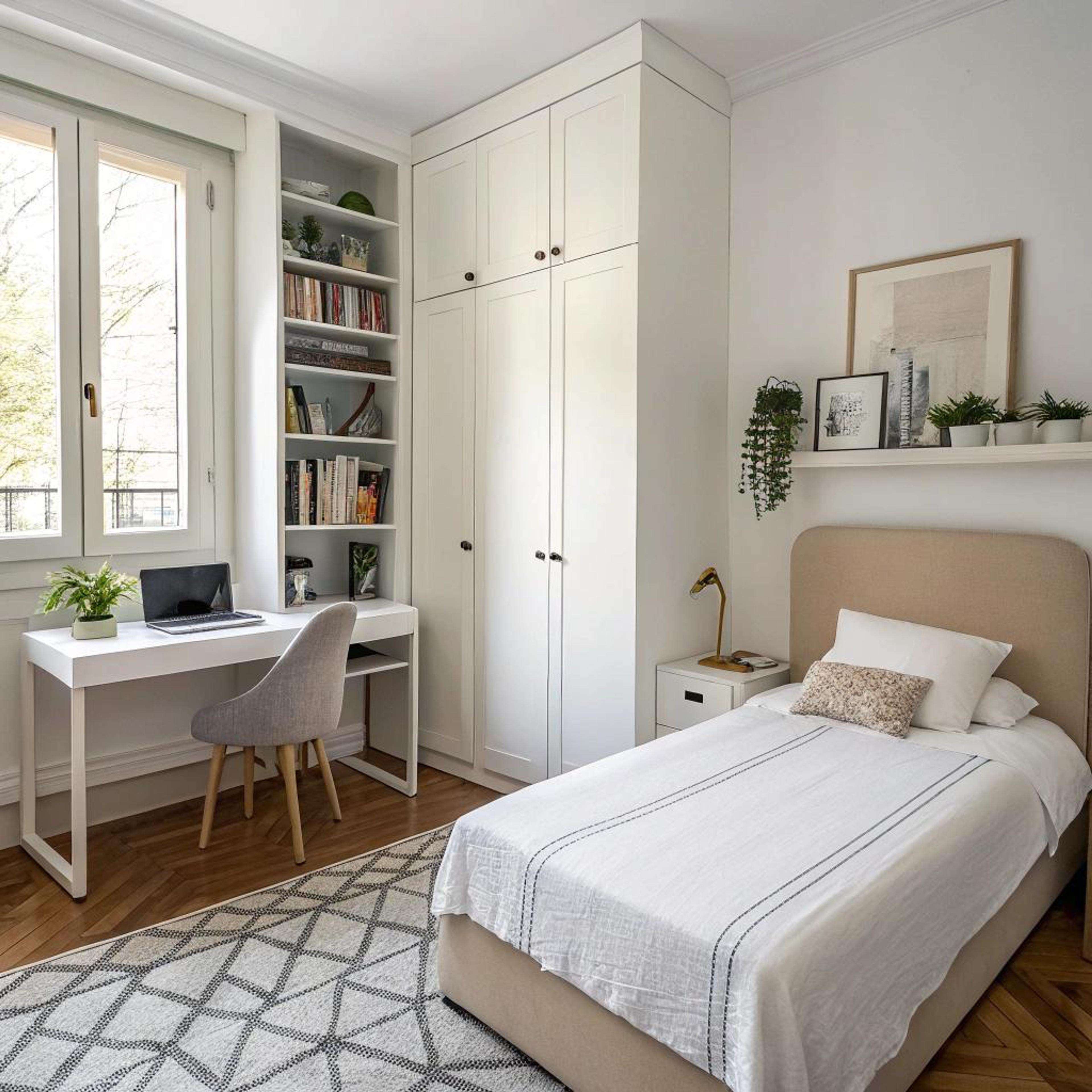 Planten boven het bed