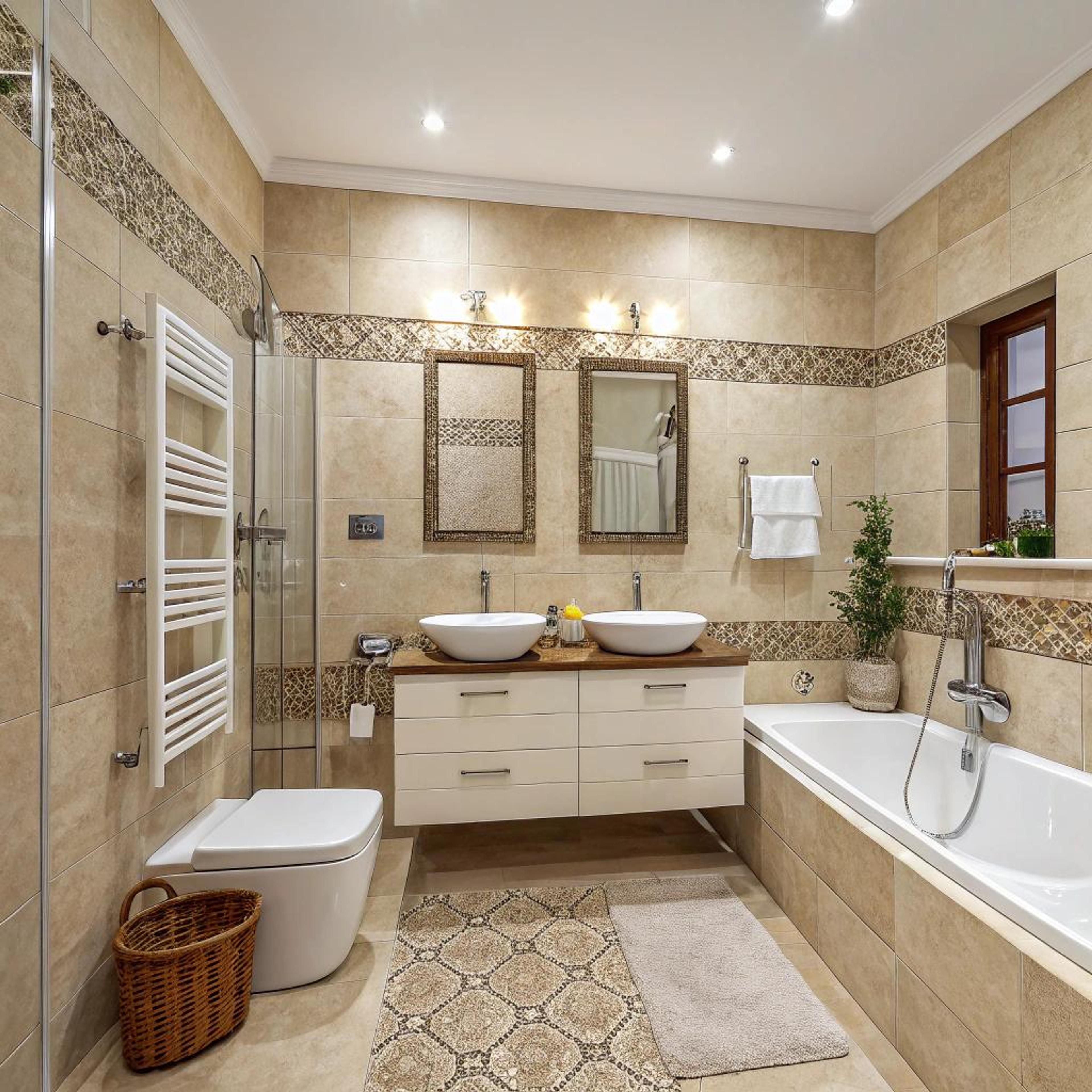 Warme tinten met groen