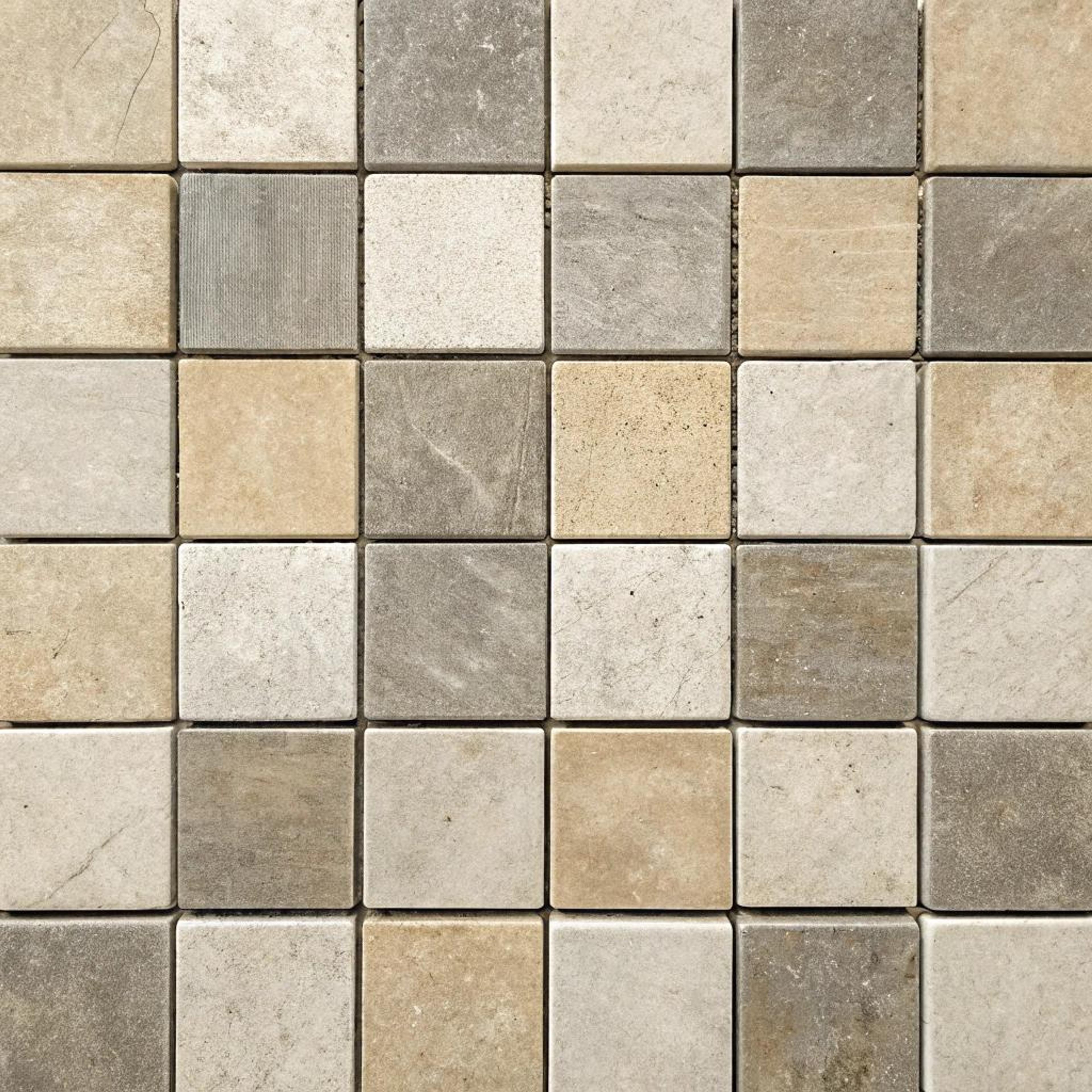 Zellige mozaïek met aardetinten