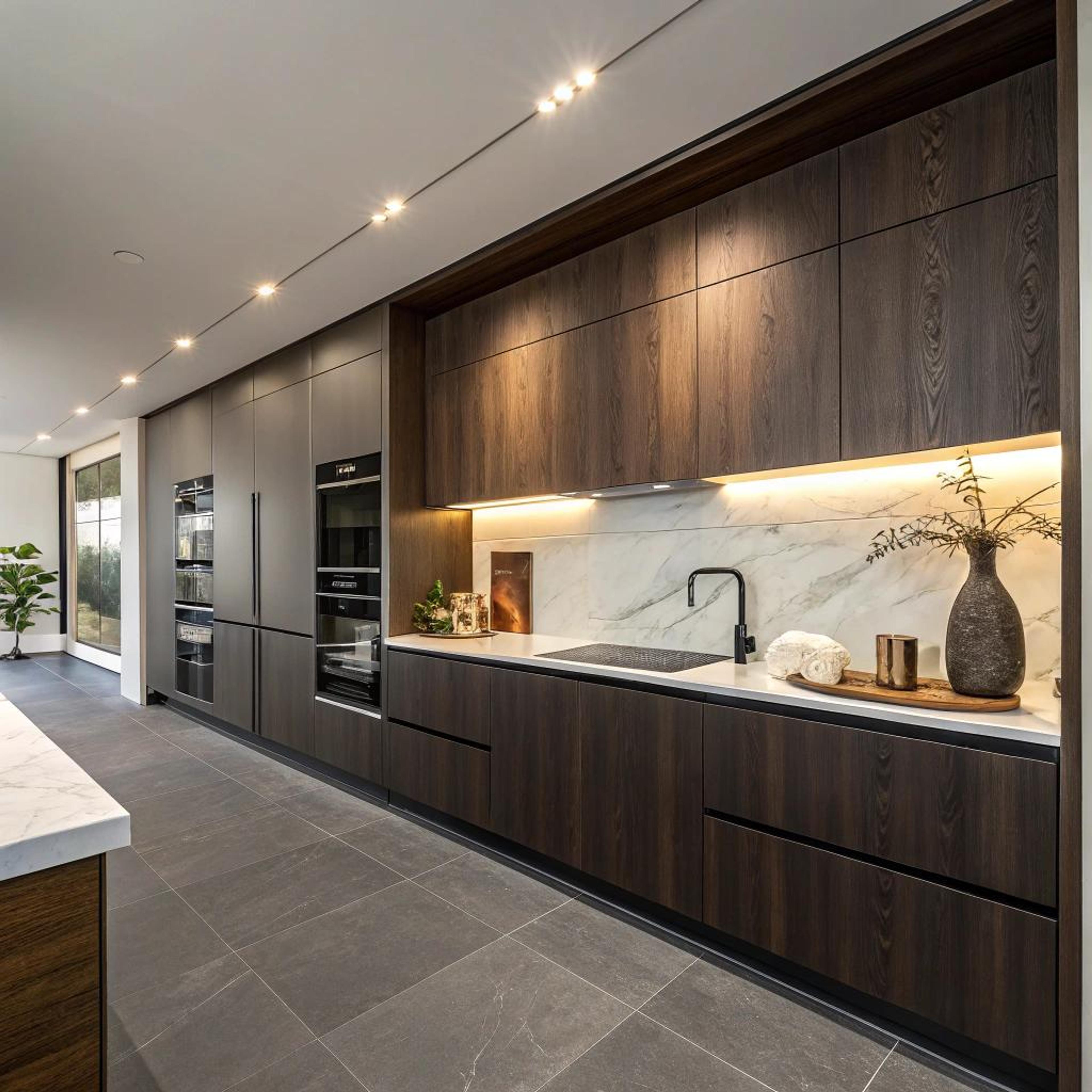 Donker hout voor luxe uitstraling