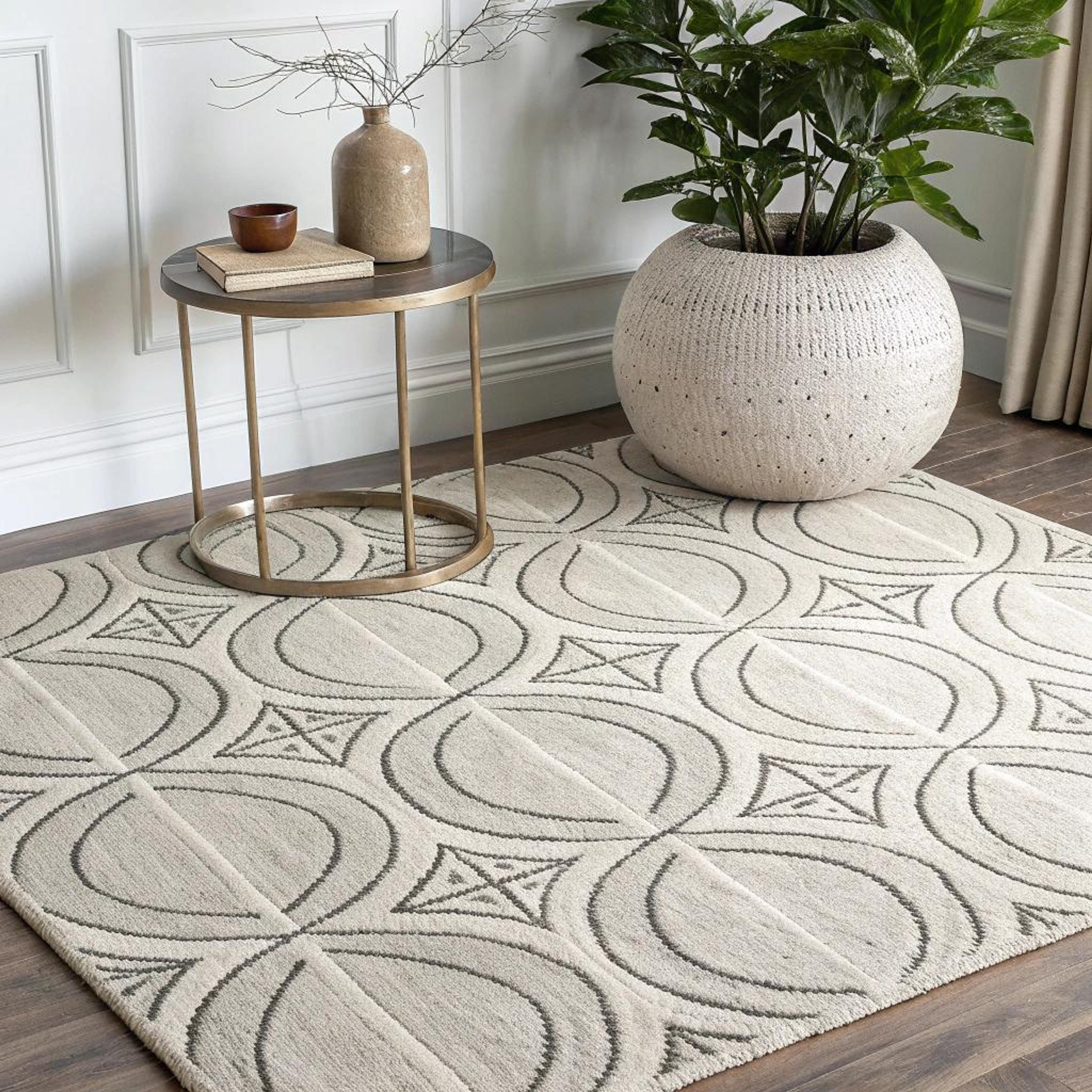 Geometrisch vloerkleed als basis