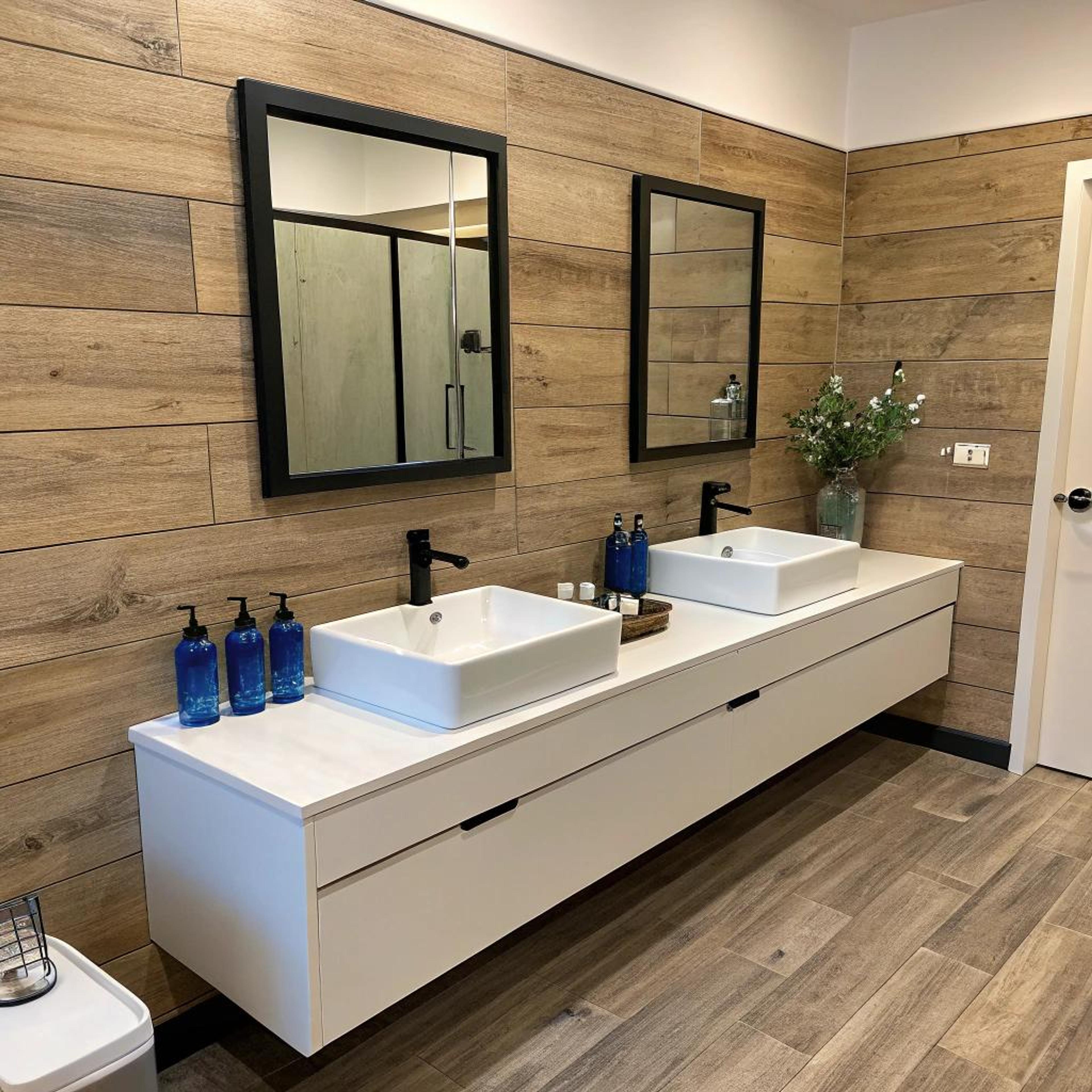 Blauw accent geeft frisheid