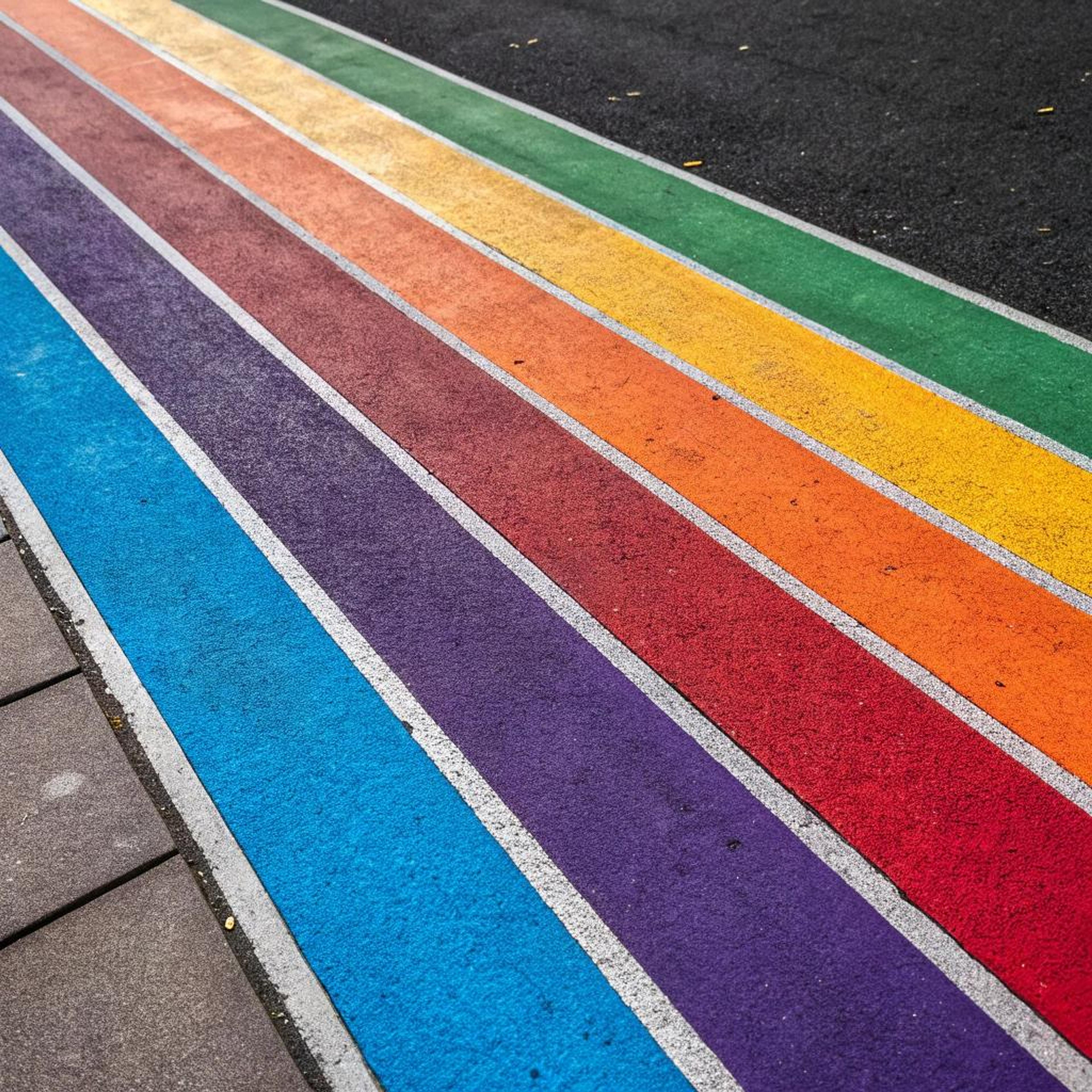 Vrolijke strepen op de vloer