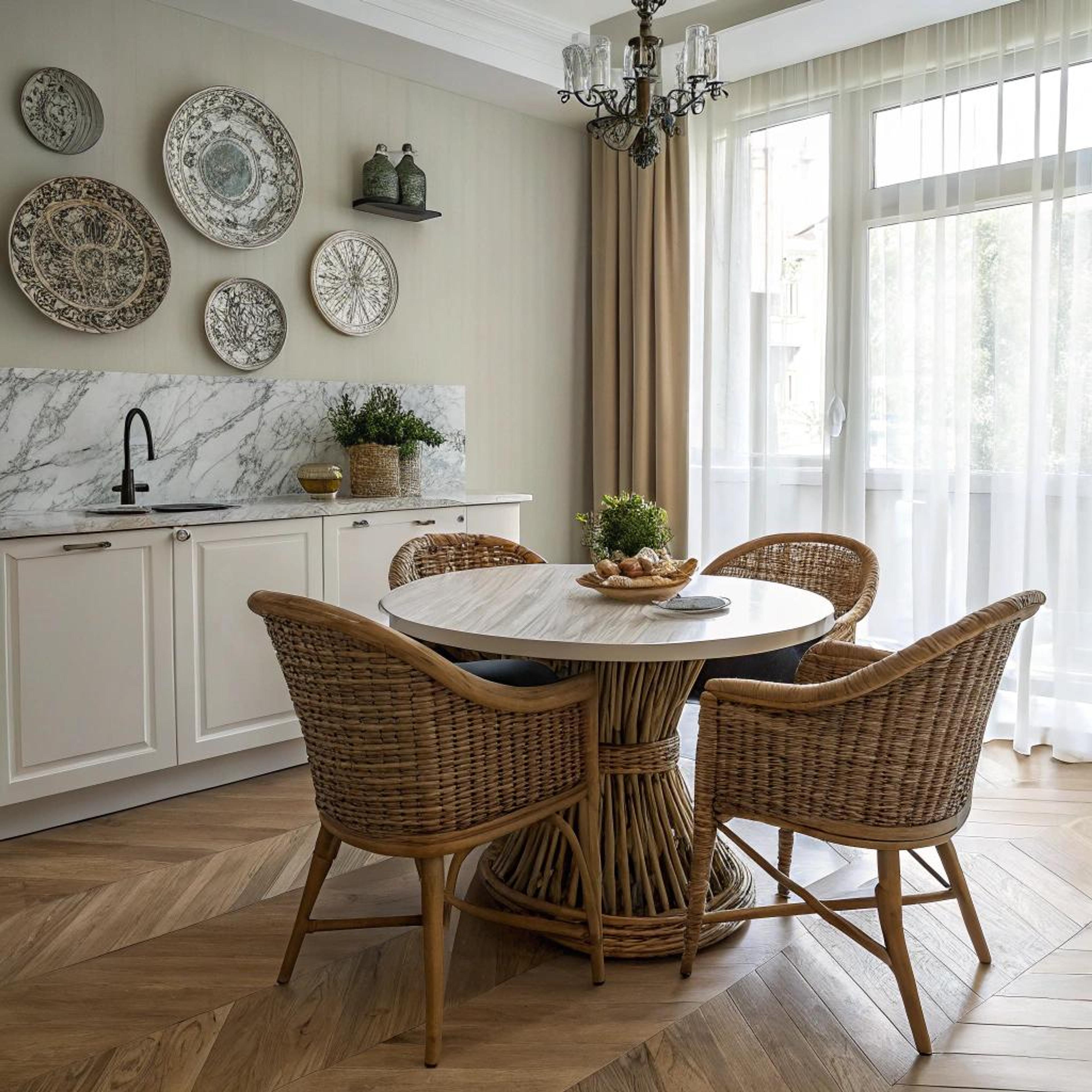 Natuurlijke materialen en chevronvloer