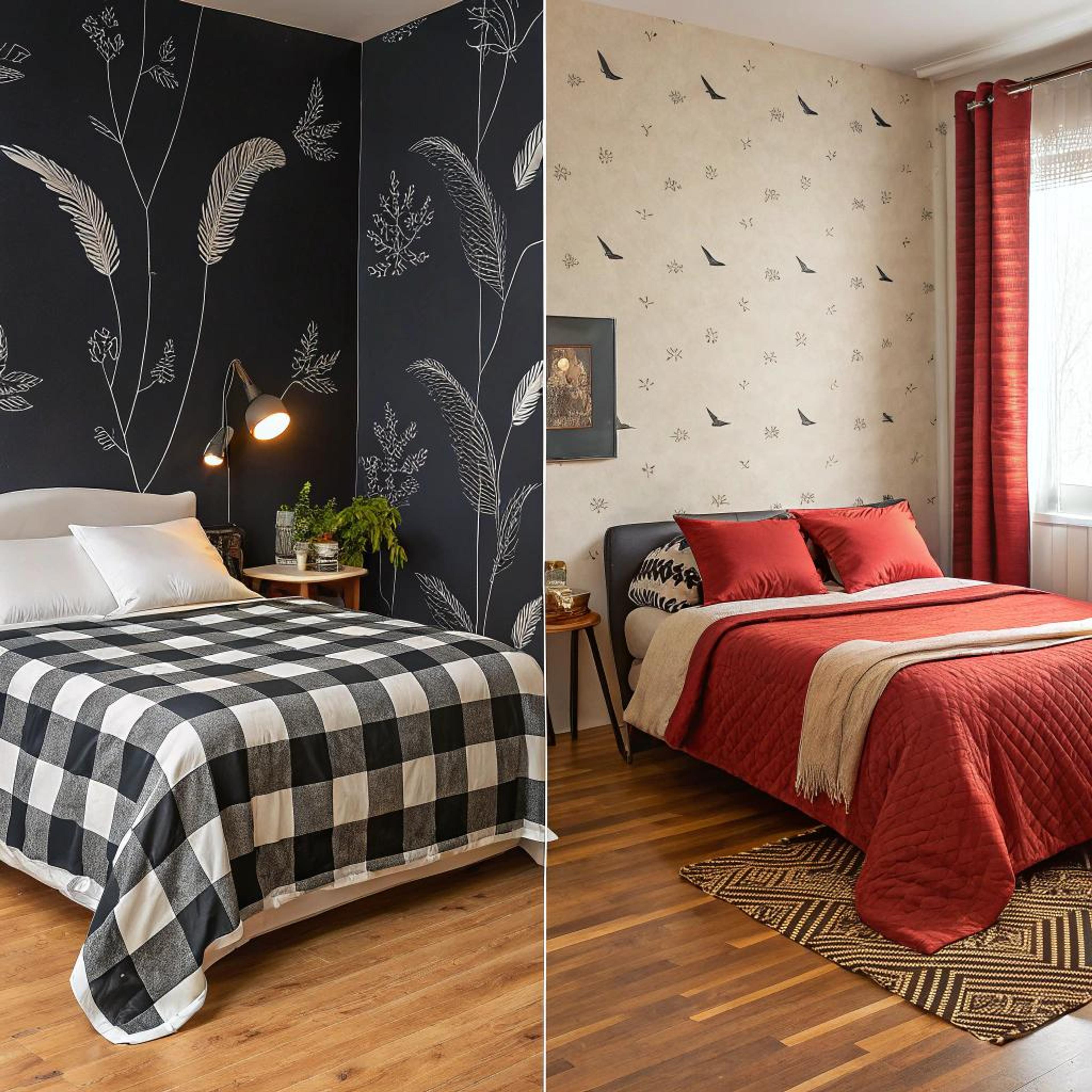 Behang met botanische blikvangers
